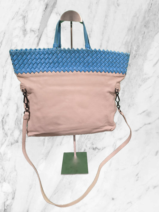 Bottega Veneta Two-Toned Intrecciato Leather Tote