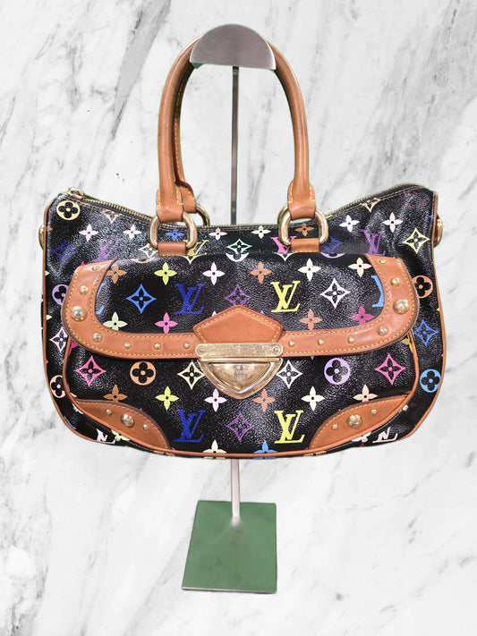 Louis Vuitton Multicolore Monogram RIta - Black x Takashi Murakami