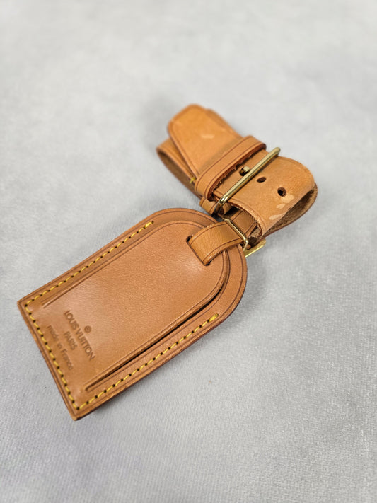 Louis Vuitton Leather Luggage Tag