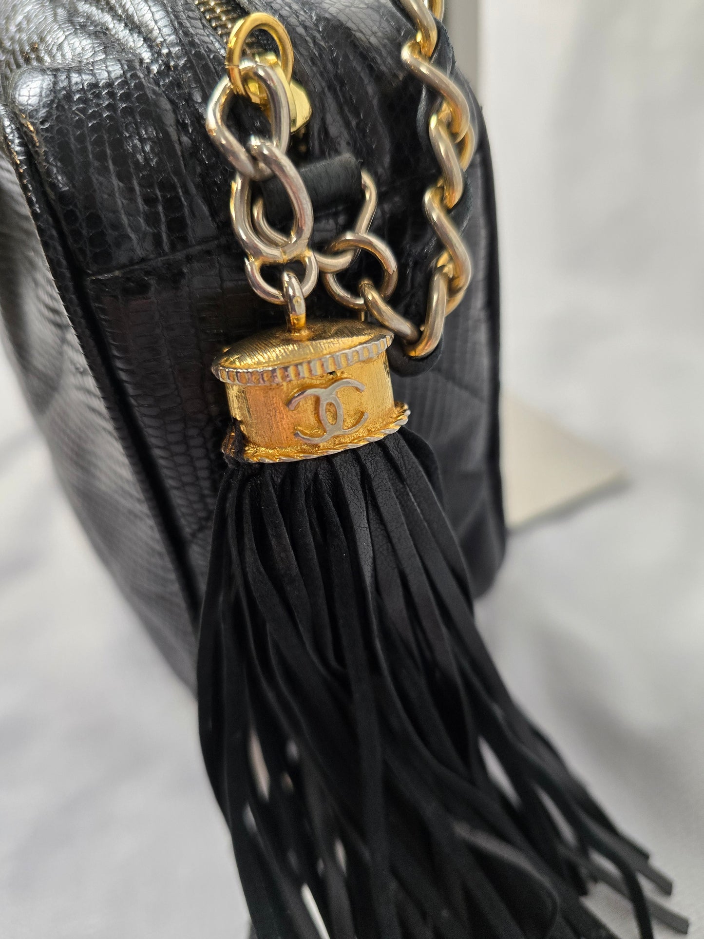 Chanel Vintage Exotic Leather CC Camera Bag