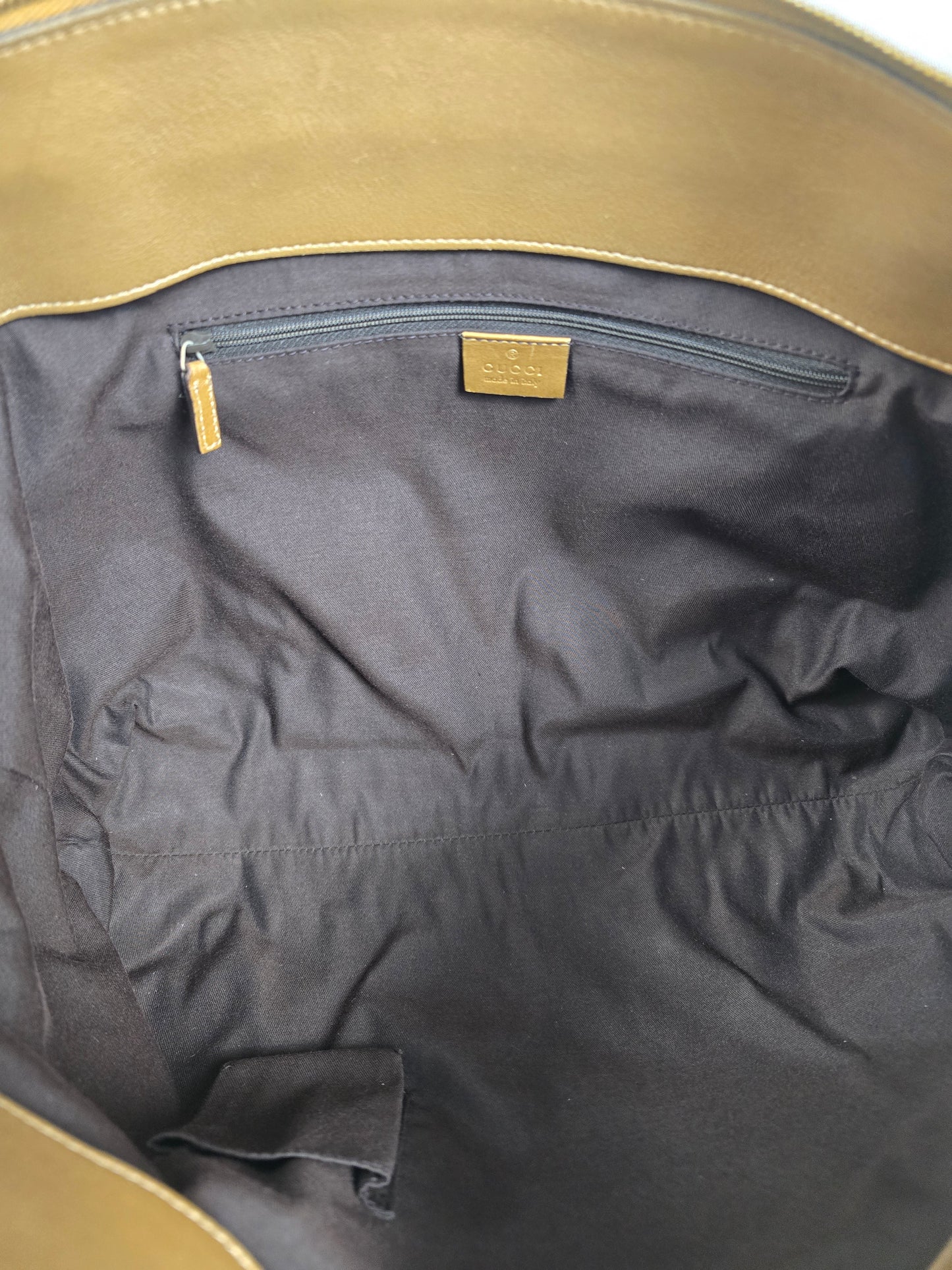Gucci Brown GG Crystal Top Handle Bag