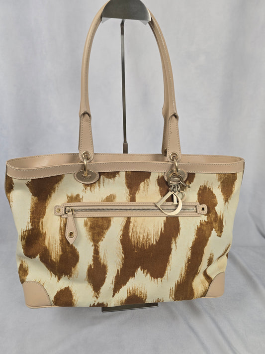 Christian Dior Beige St. Tropez Stain Tote