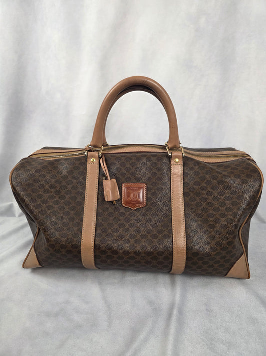 CELINE MACADAM BOSTON TRAVEL BAG, 45