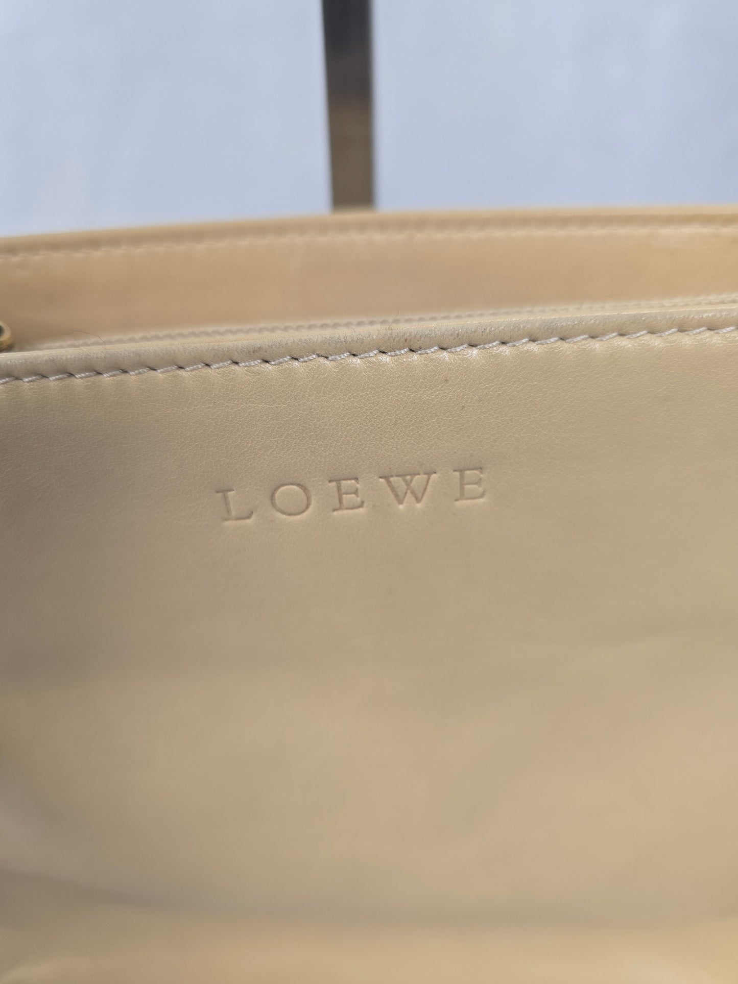 Loewe Tan Leather Shoulder Bag