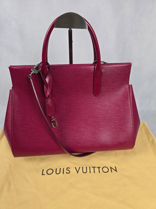 Louis Vuitton Epi Marly MM Two-Way Bag in Cranberry Leather