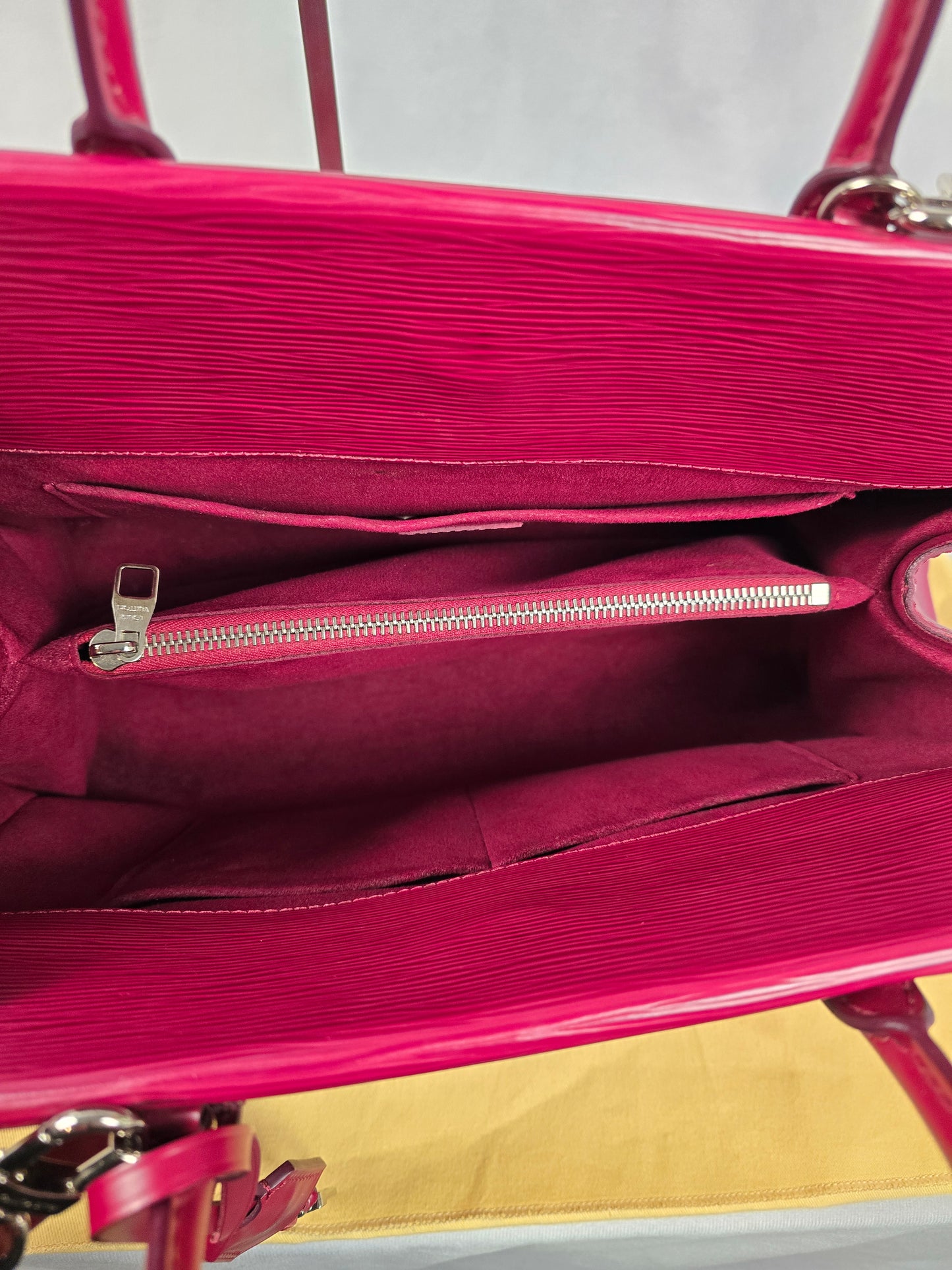 Louis Vuitton Epi Marly MM Two-Way Bag in Cranberry Leather
