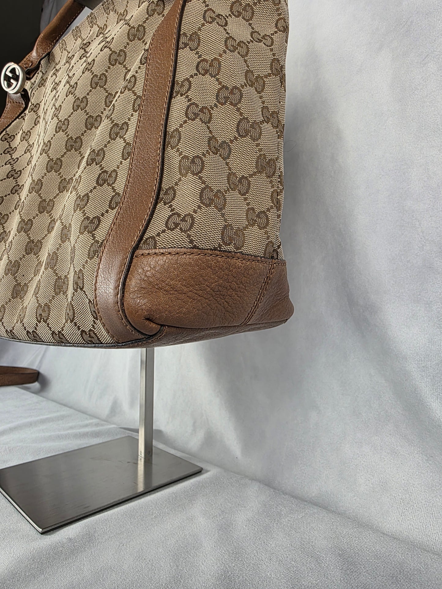 GUCCI MISS GG CONVERTIBLE MEDIUM CANVAS TOTE
