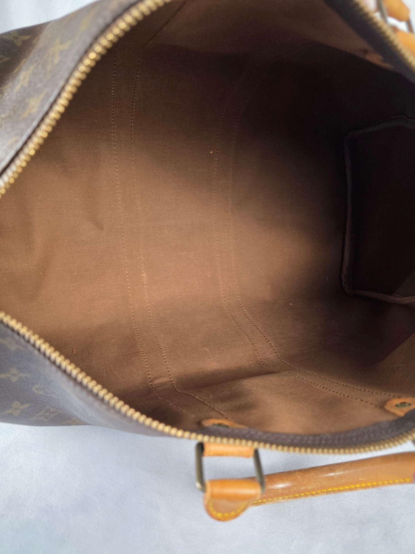 LOUIS VUITTON VINTAGE MONOGRAM KEEPALL 45 W/ LOCK AND KEY