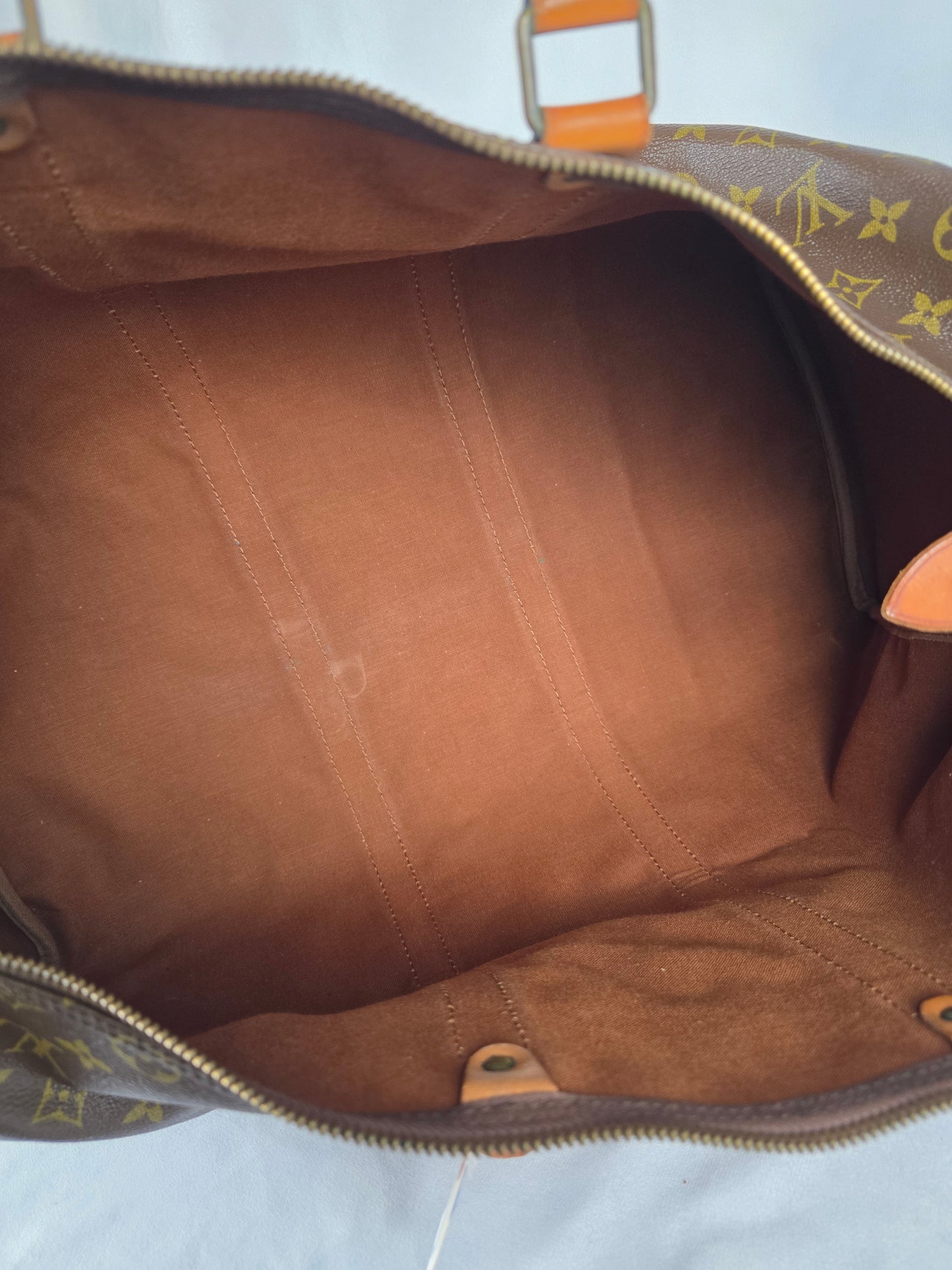 LOUIS VUITTON VINTAGE MONOGRAM KEEPALL 50 W/ LOCK AND KEY