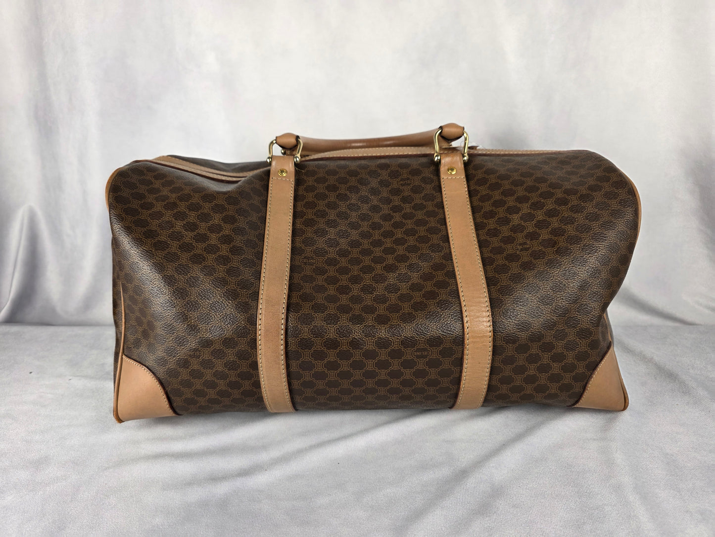 CELINE MACADAM BOSTON TRAVEL BAG 45