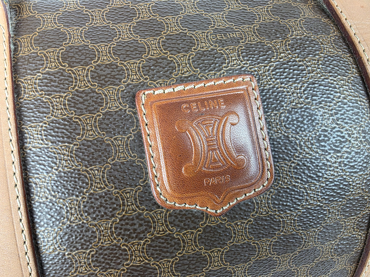 CELINE MACADAM BOSTON TRAVEL BAG 45