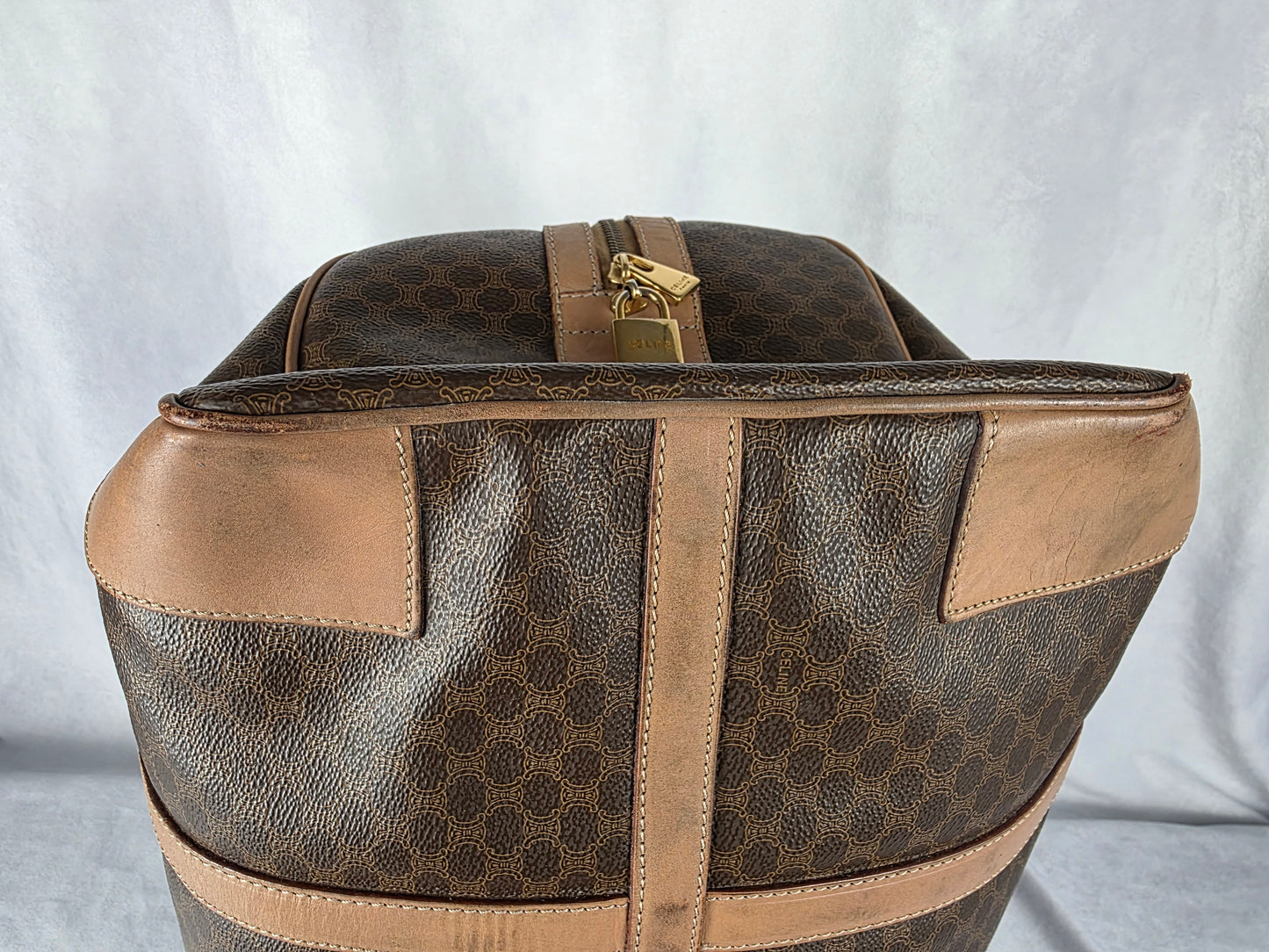 CELINE MACADAM BOSTON TRAVEL BAG 45