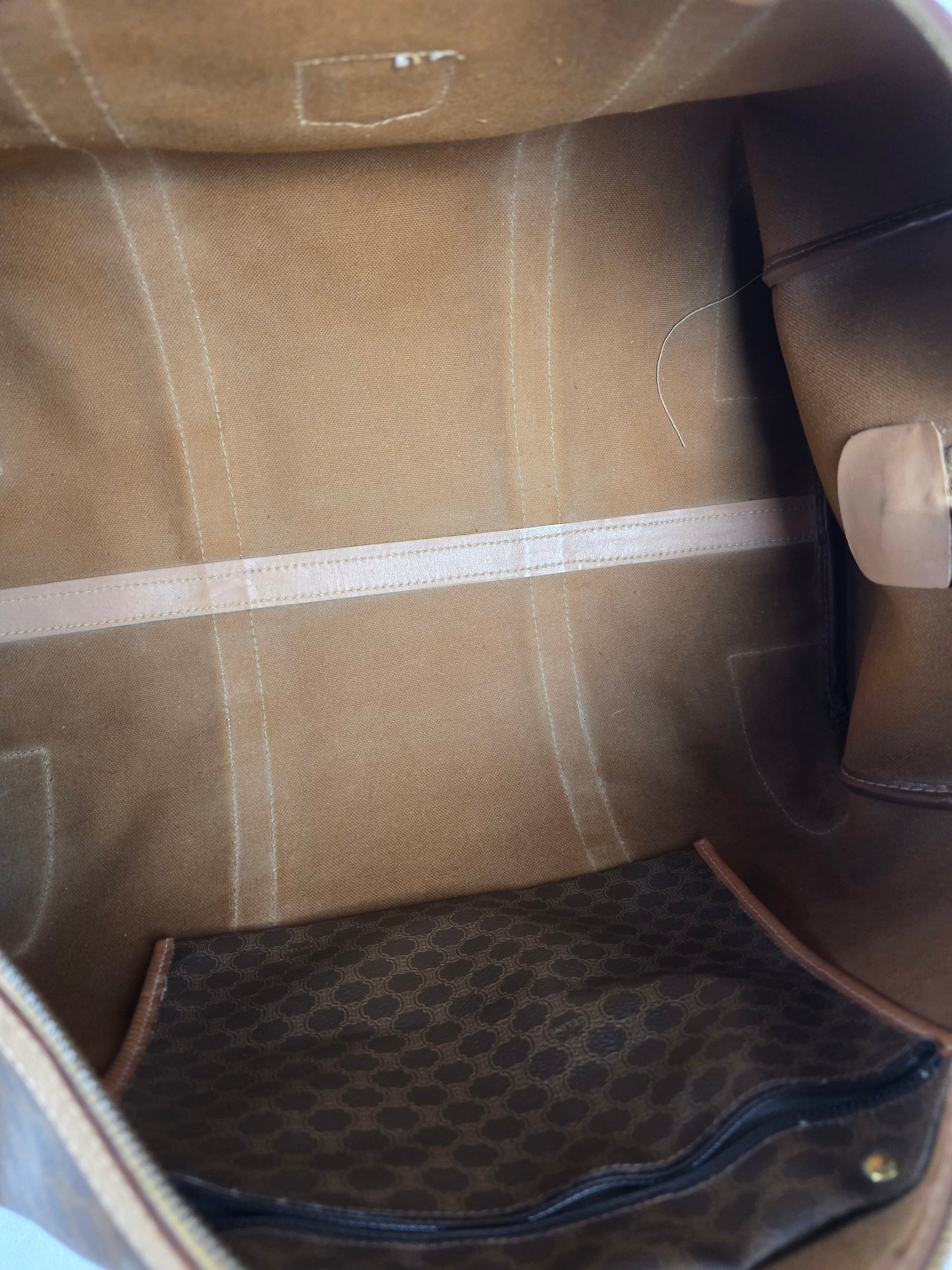 CELINE MACADAM BOSTON TRAVEL BAG 45