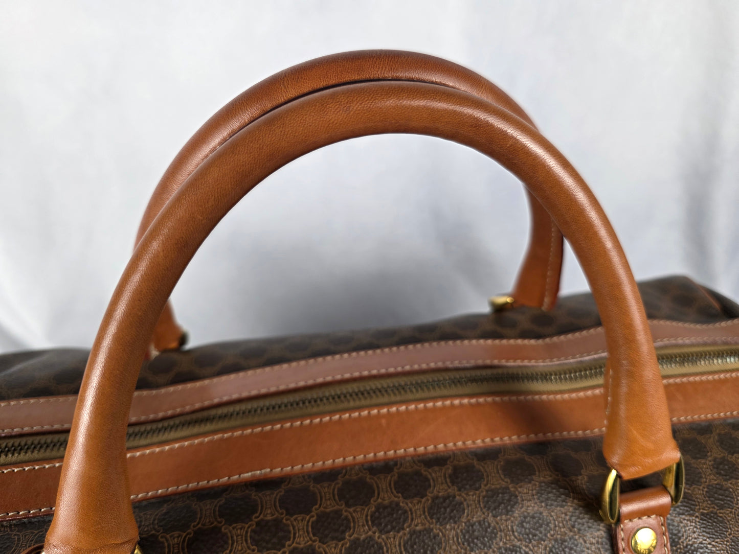 CELINE MACADAM DUFFLE, SIZE 40