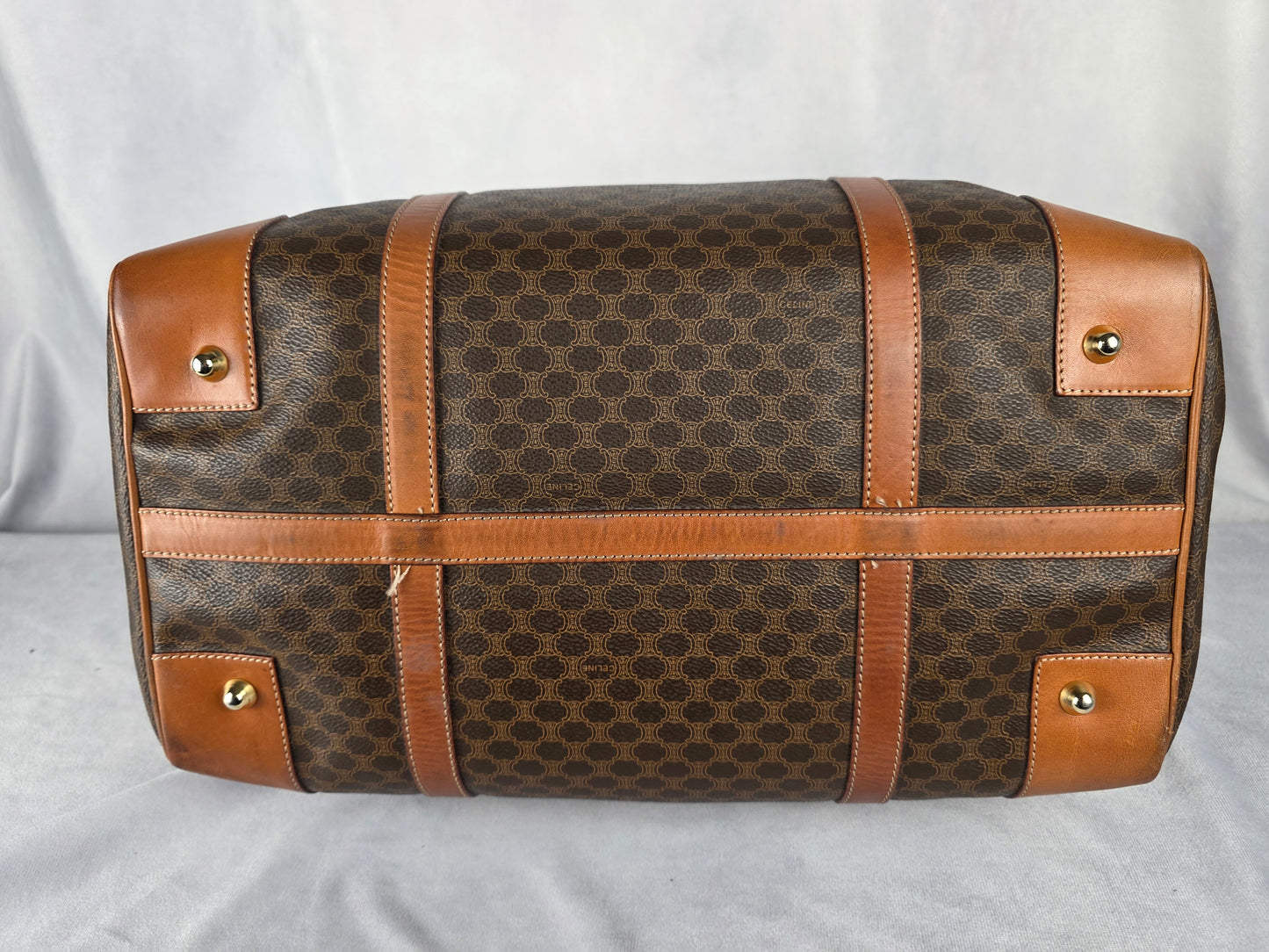 CELINE MACADAM DUFFLE, SIZE 40