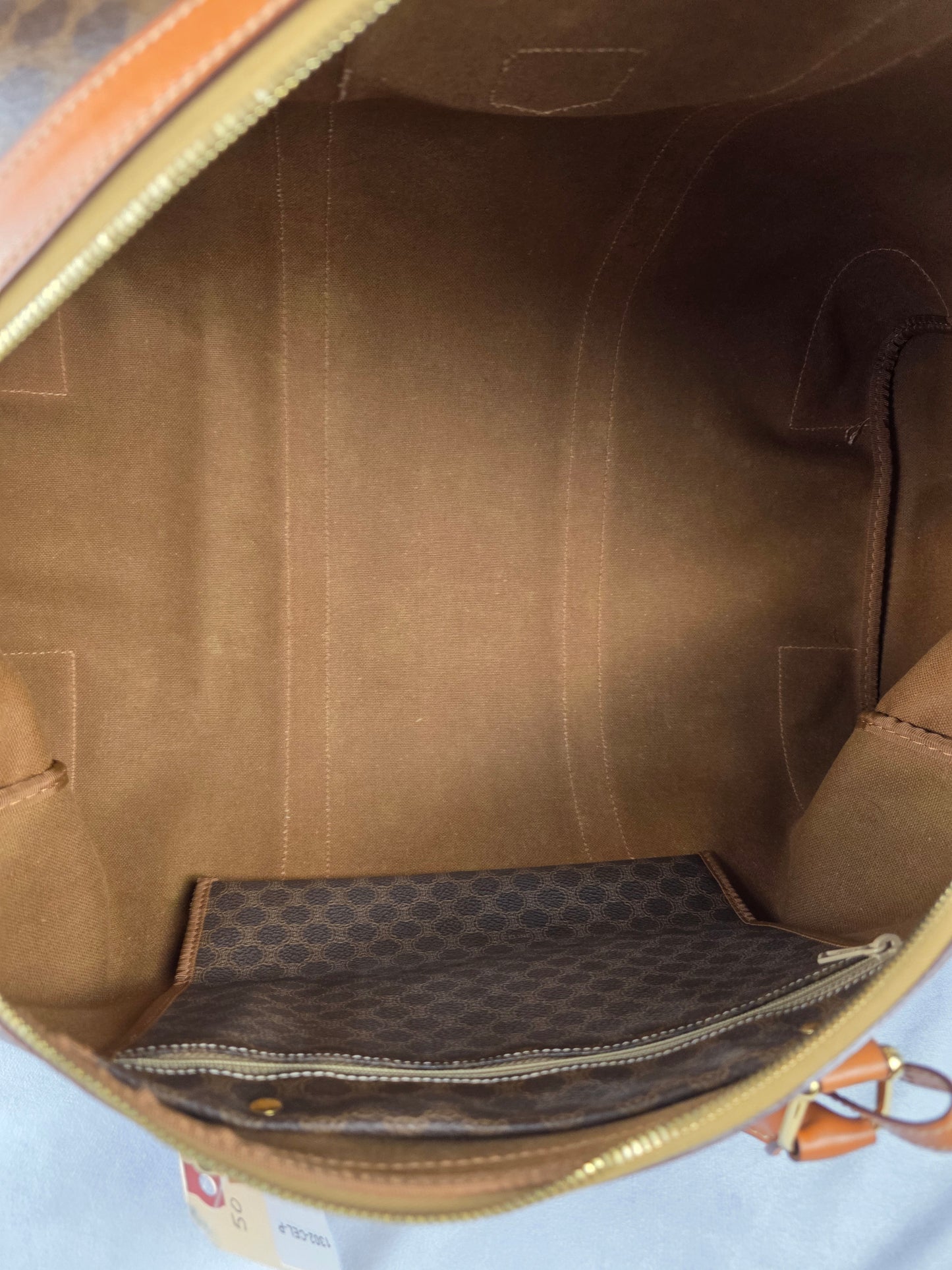 CELINE MACADAM TRAVEL DUFFLE BAG 50
