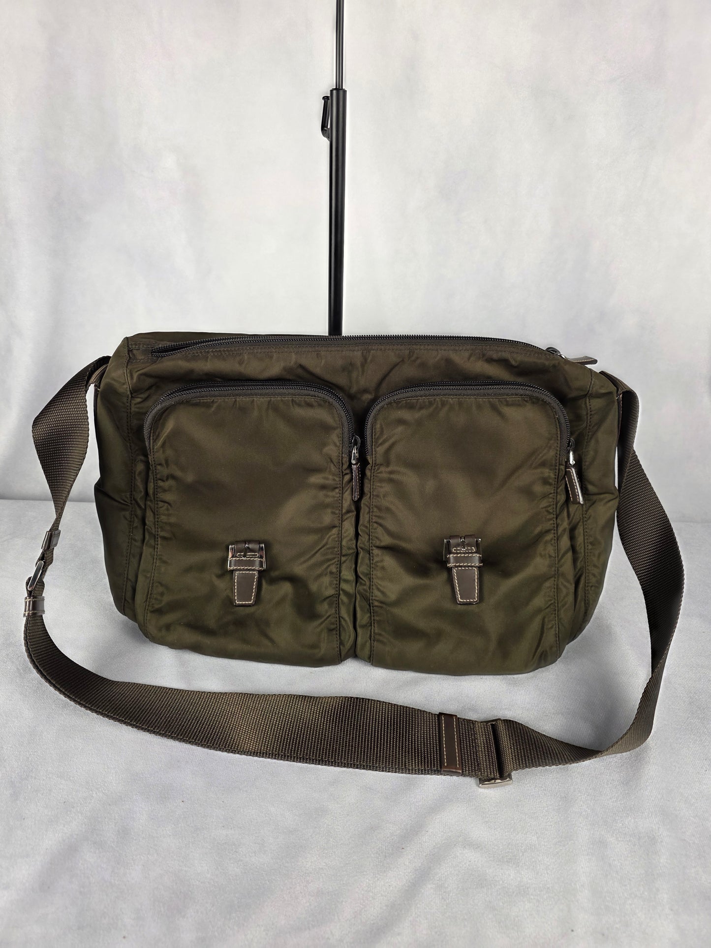 PRADA TESSUTO NYLON CROSSBODY MESSENGER BAG