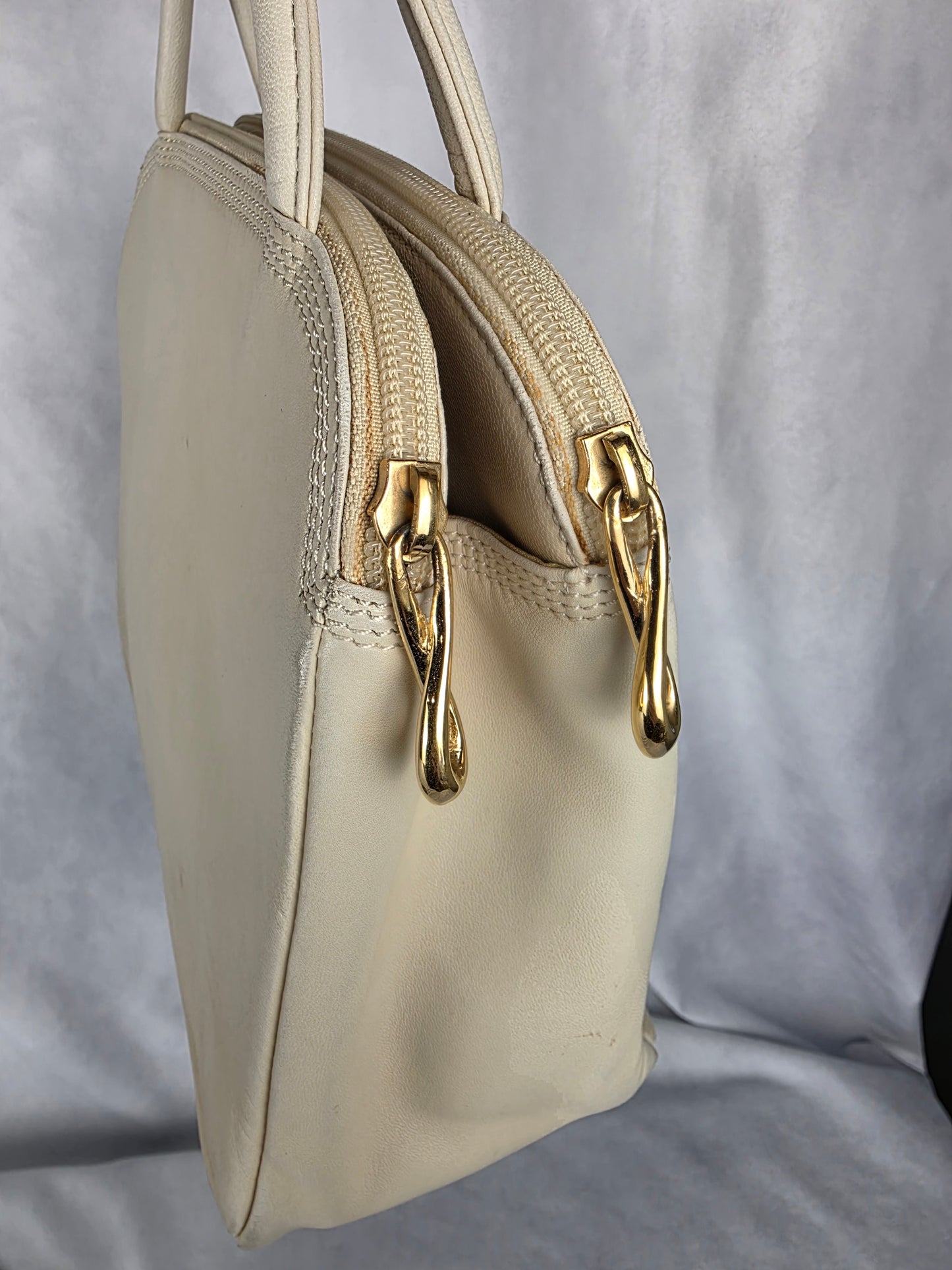 Authentic Vintage Loewe Anagram Nappa Leather Handbag