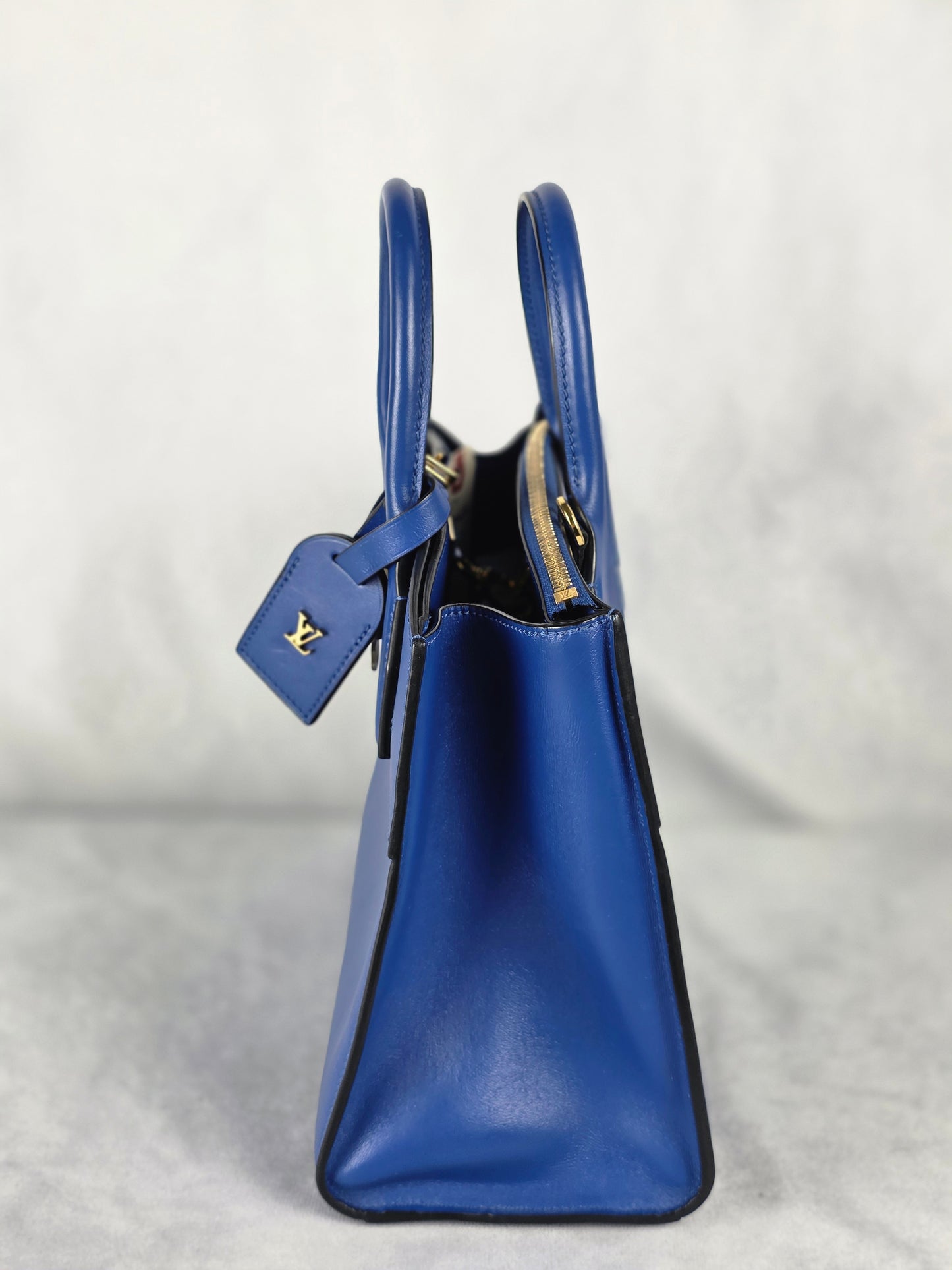 LOUIS VUITTON CITY STEAMER PM CALFSKIN BLUE HANDBAG