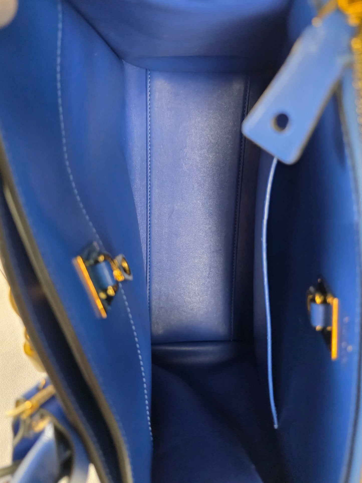 LOUIS VUITTON CITY STEAMER PM CALFSKIN BLUE HANDBAG