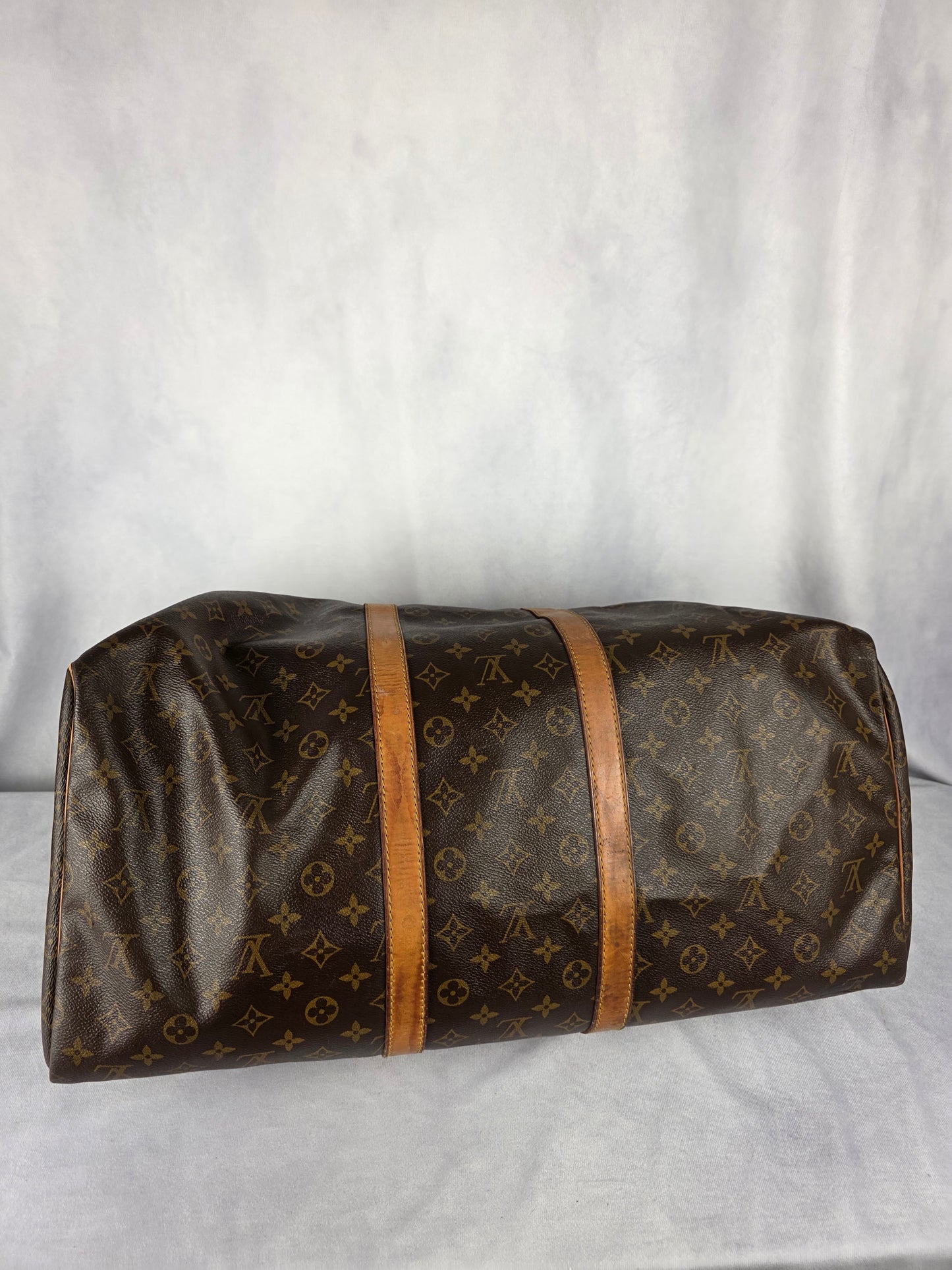 LOUIS VUITTON VINTAGE MONOGRAM KEEPALL 55 W/ LOCK AND KEY