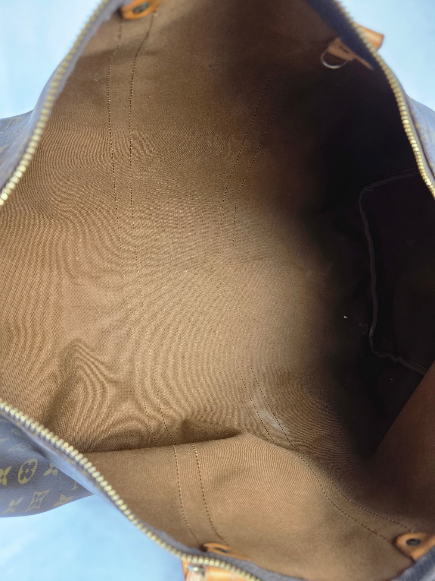 LOUIS VUITTON VINTAGE MONOGRAM KEEPALL 55 W/ LOCK AND KEY