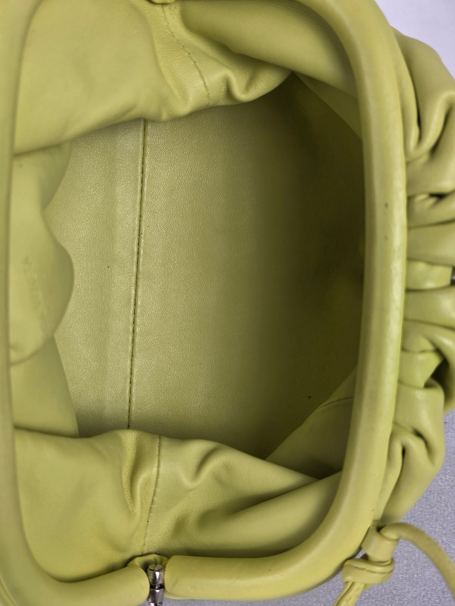 BOTTEGA VENETA GREEN "KIWI",  MINI CROSSBODY POUCH