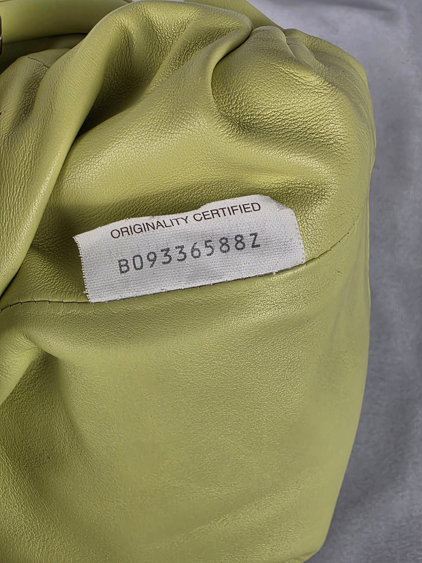 BOTTEGA VENETA GREEN "KIWI",  MINI CROSSBODY POUCH