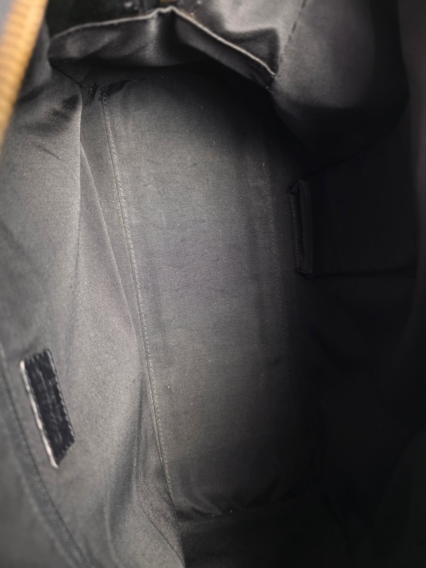 CHANEL BLACK "WILD STITCH" SURPIQUE BOWLER BAG