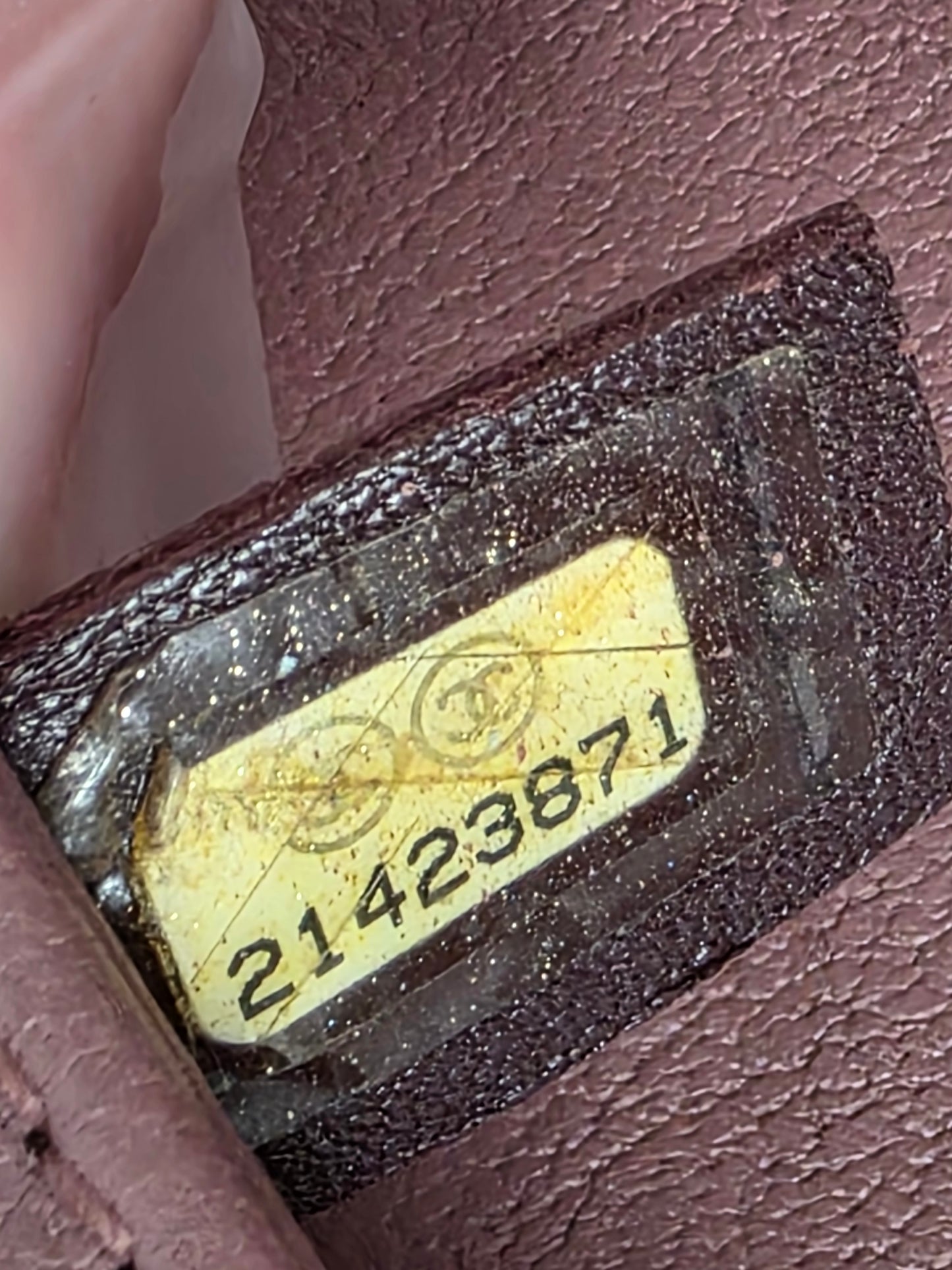 CHANEL QUILTED AND STUDDED PINK "OLD" MEDIUM BOY BAG