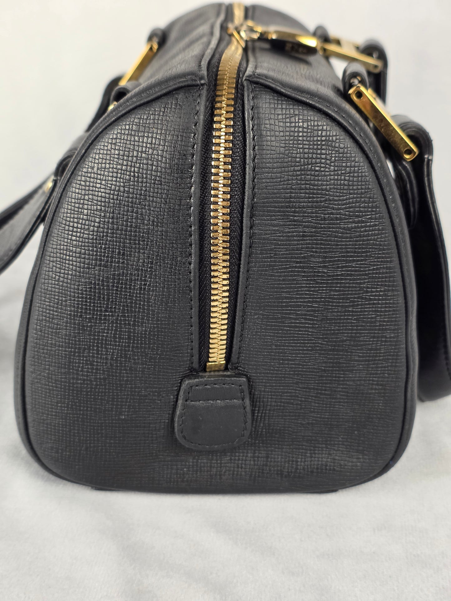 MCM BLACK MINI BOSTON BAG 3