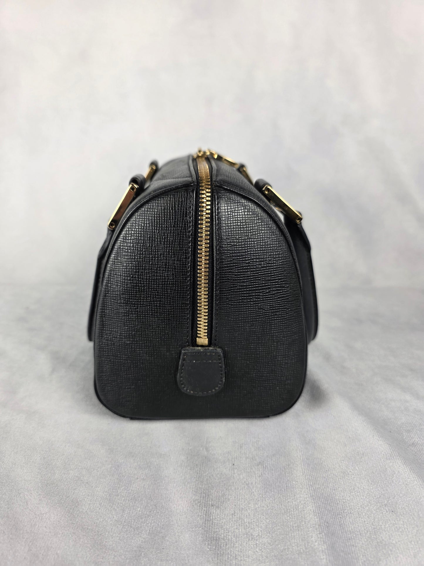 MCM BLACK MINI BOSTON BAG 2
