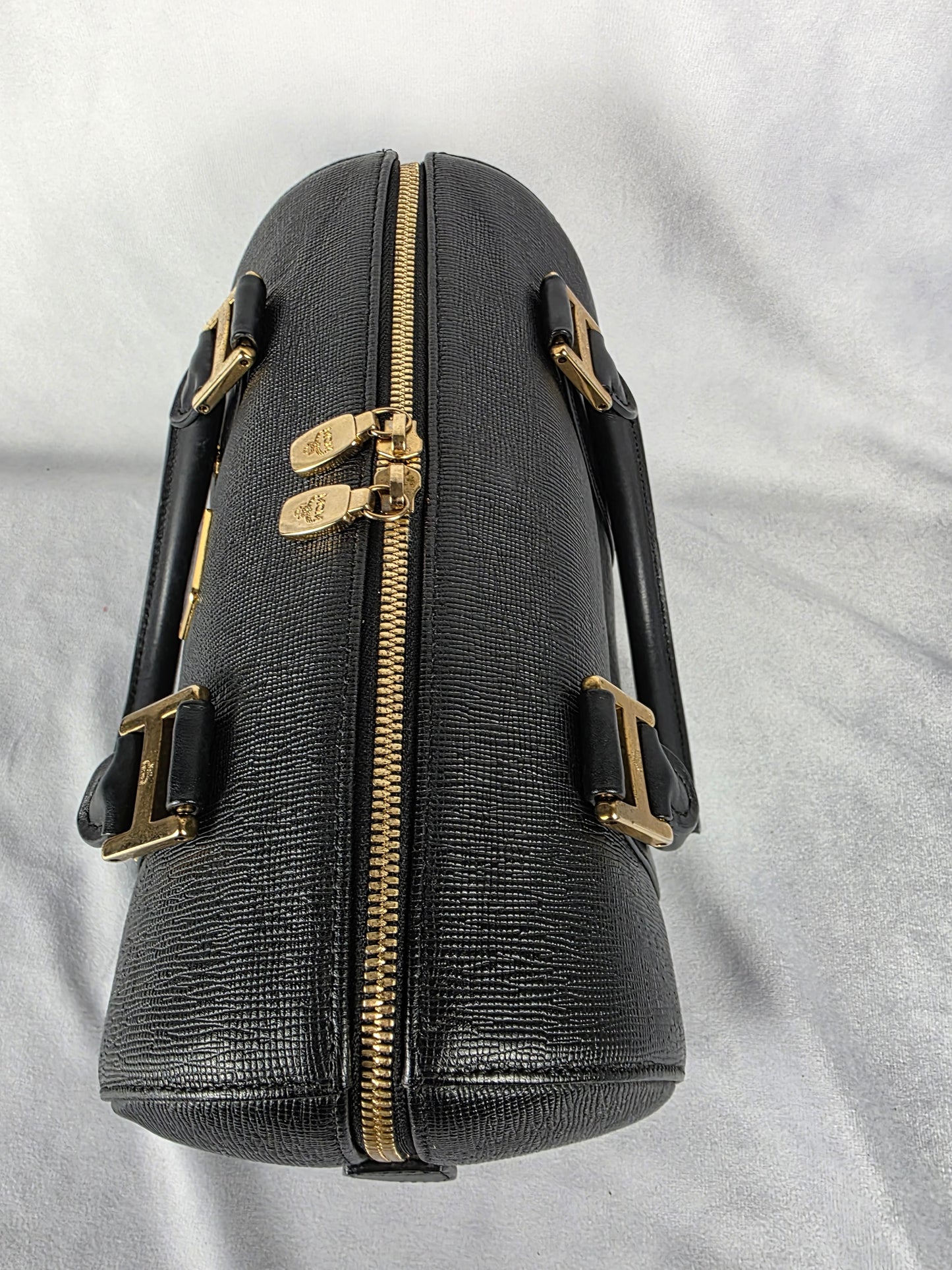 MCM BLACK MINI BOSTON BAG 1