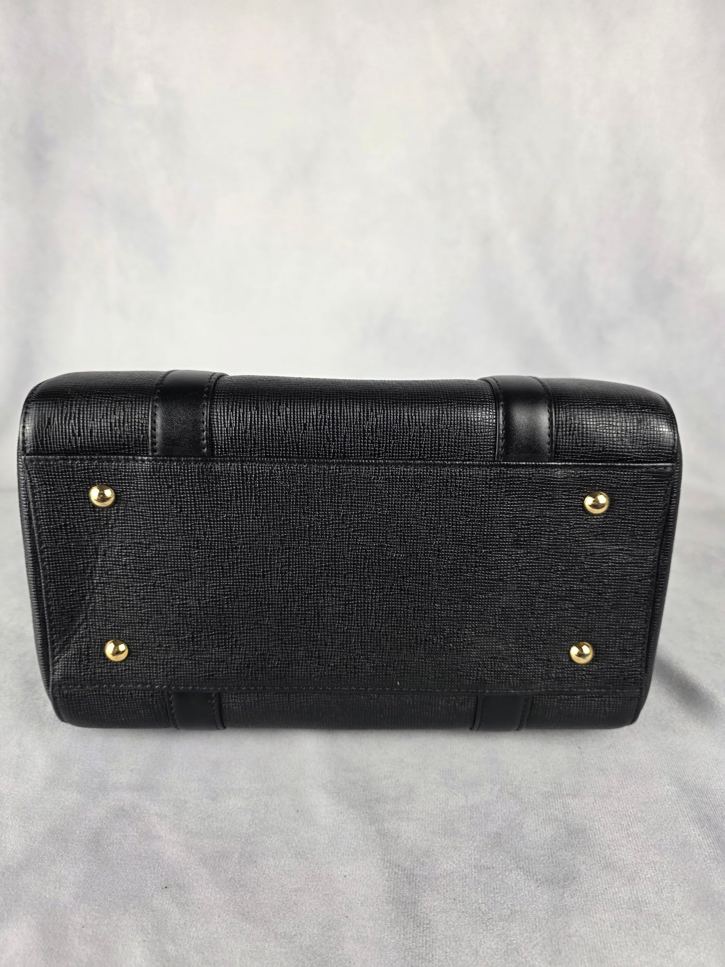 MCM BLACK MINI BOSTON BAG 1