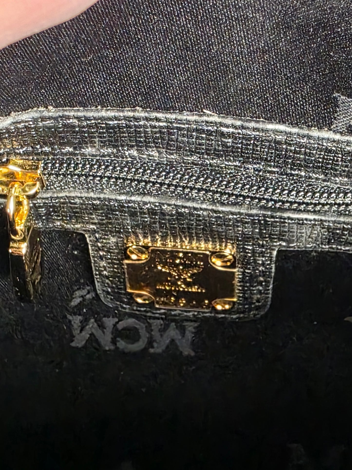 MCM BLACK MINI BOSTON BAG 1