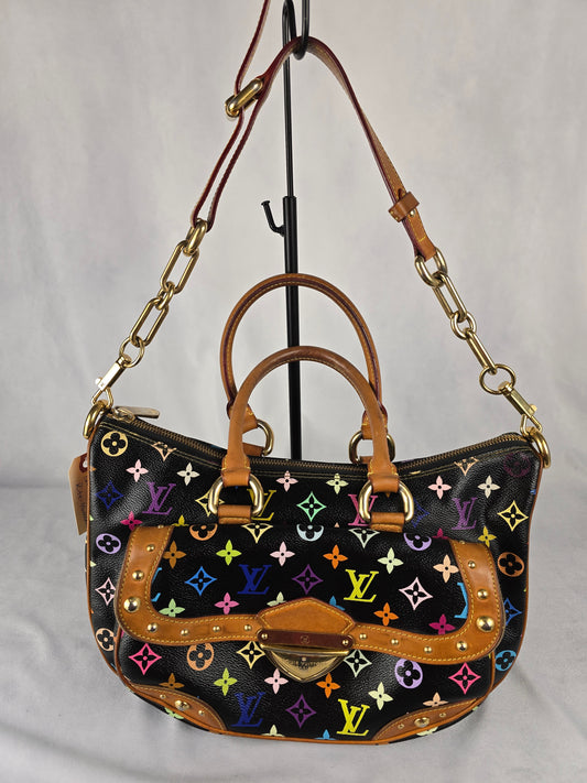 Louis Vuitton Multicolore Monogram RIta - Black x Takashi Murakami
