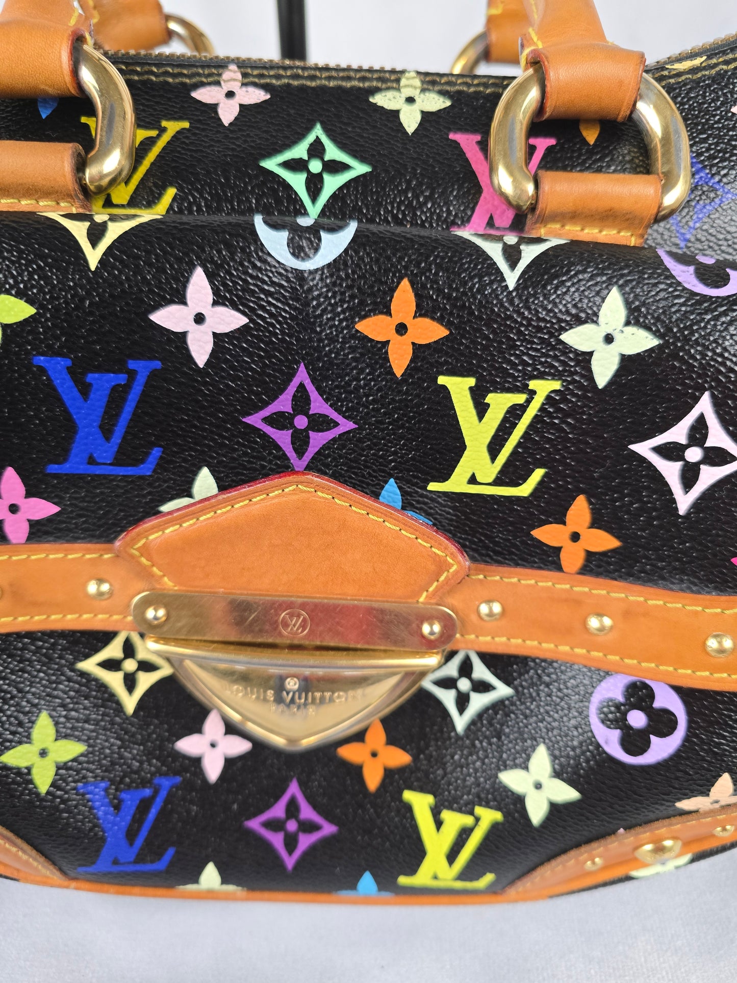 Louis Vuitton Multicolore Monogram RIta - Black x Takashi Murakami
