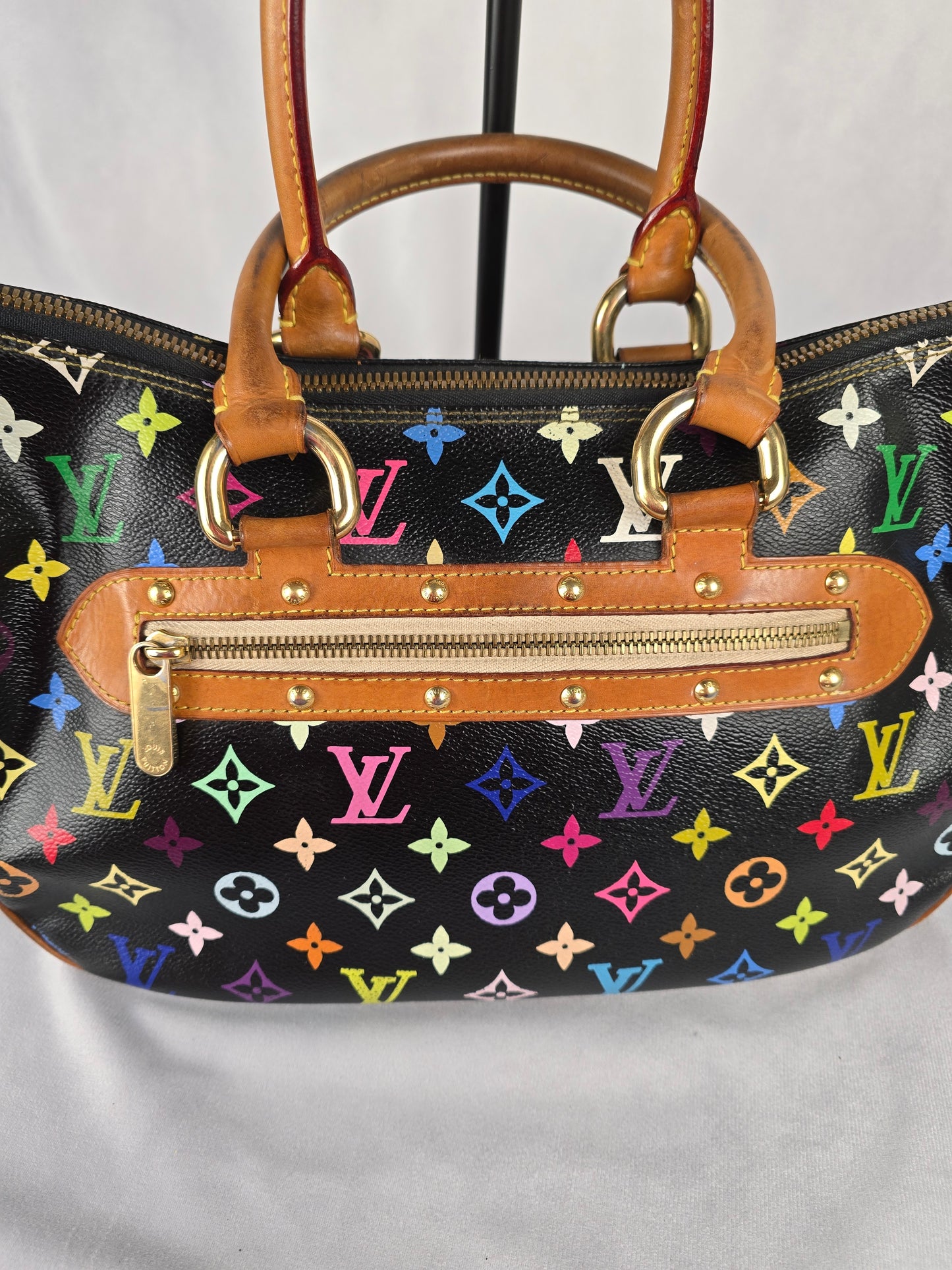 Louis Vuitton Multicolore Monogram RIta - Black x Takashi Murakami