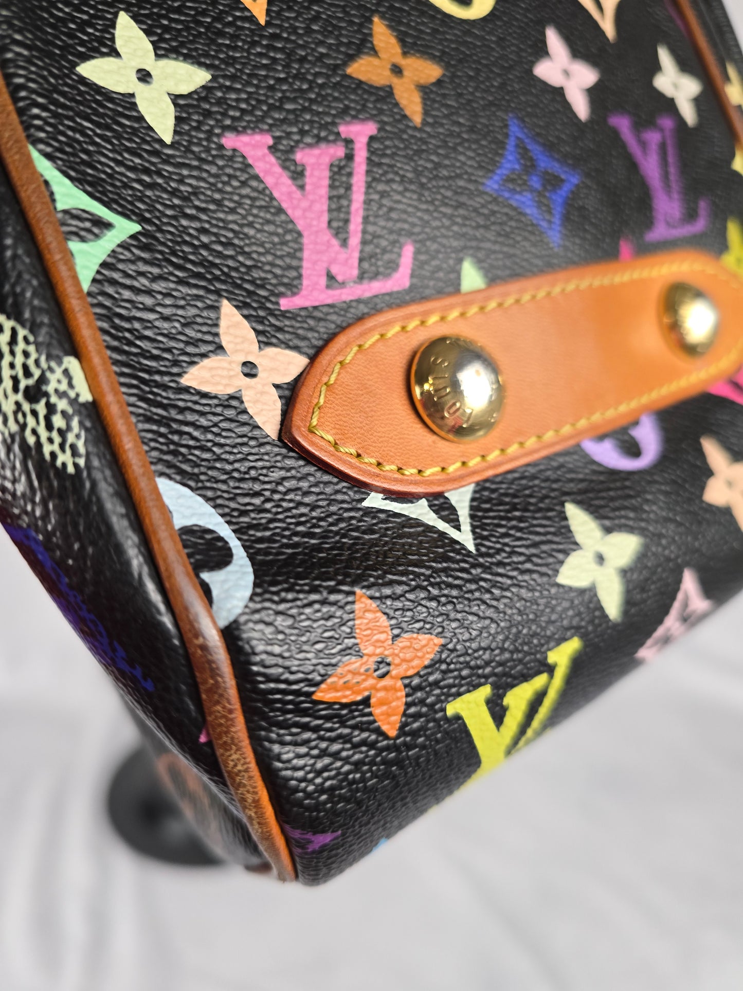 Louis Vuitton Multicolore Monogram RIta - Black x Takashi Murakami