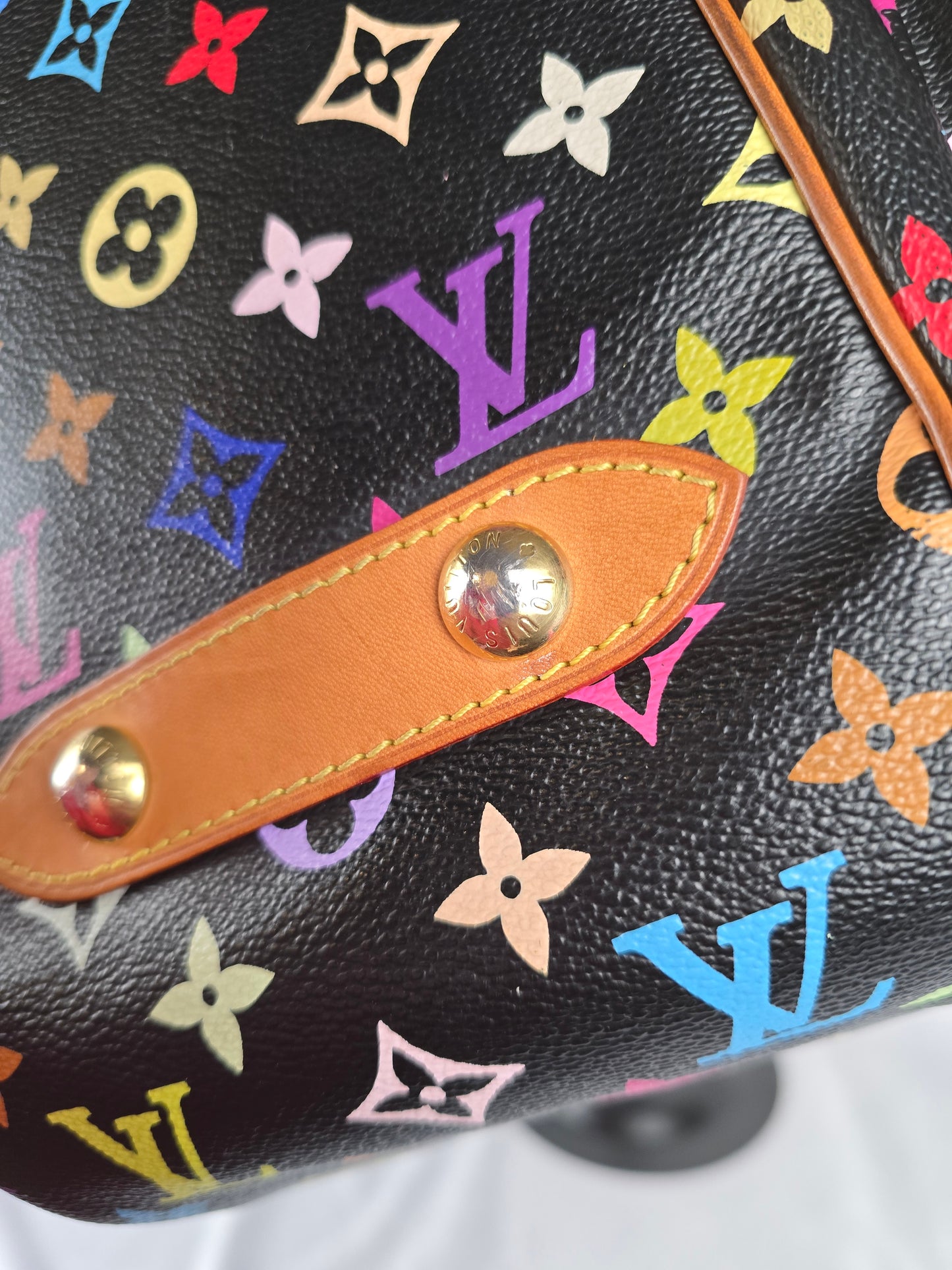Louis Vuitton Multicolore Monogram RIta - Black x Takashi Murakami