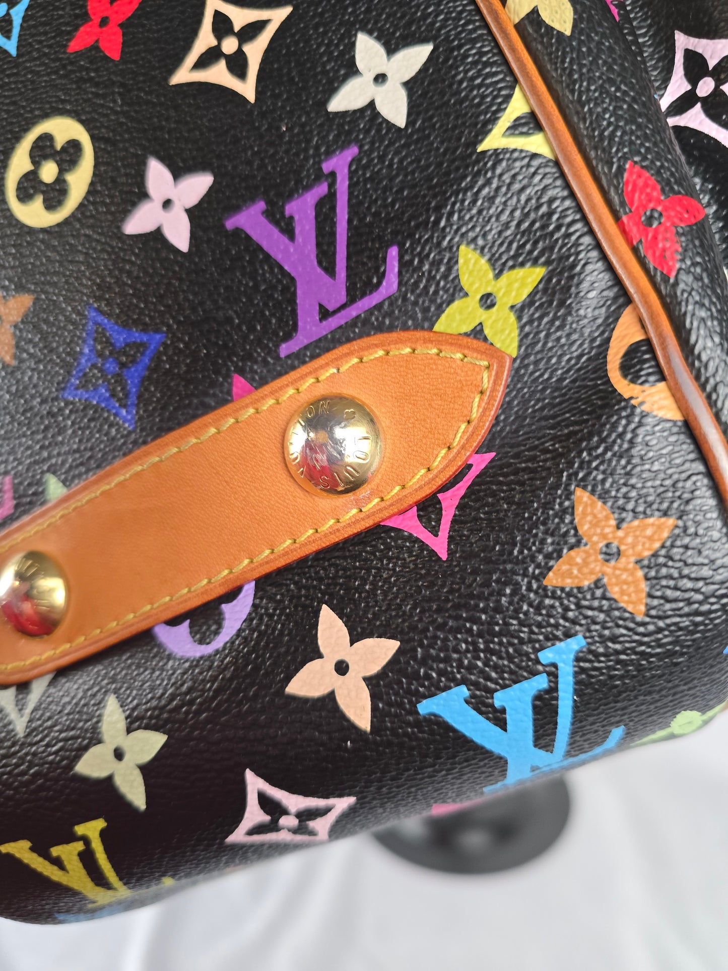 Louis Vuitton Multicolore Monogram RIta - Black x Takashi Murakami