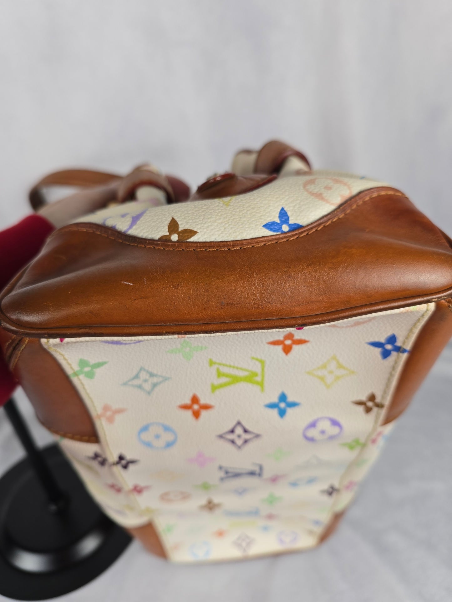 Louis Vuitton Multicolore Monogram Claudia - White x Takashi Murakami