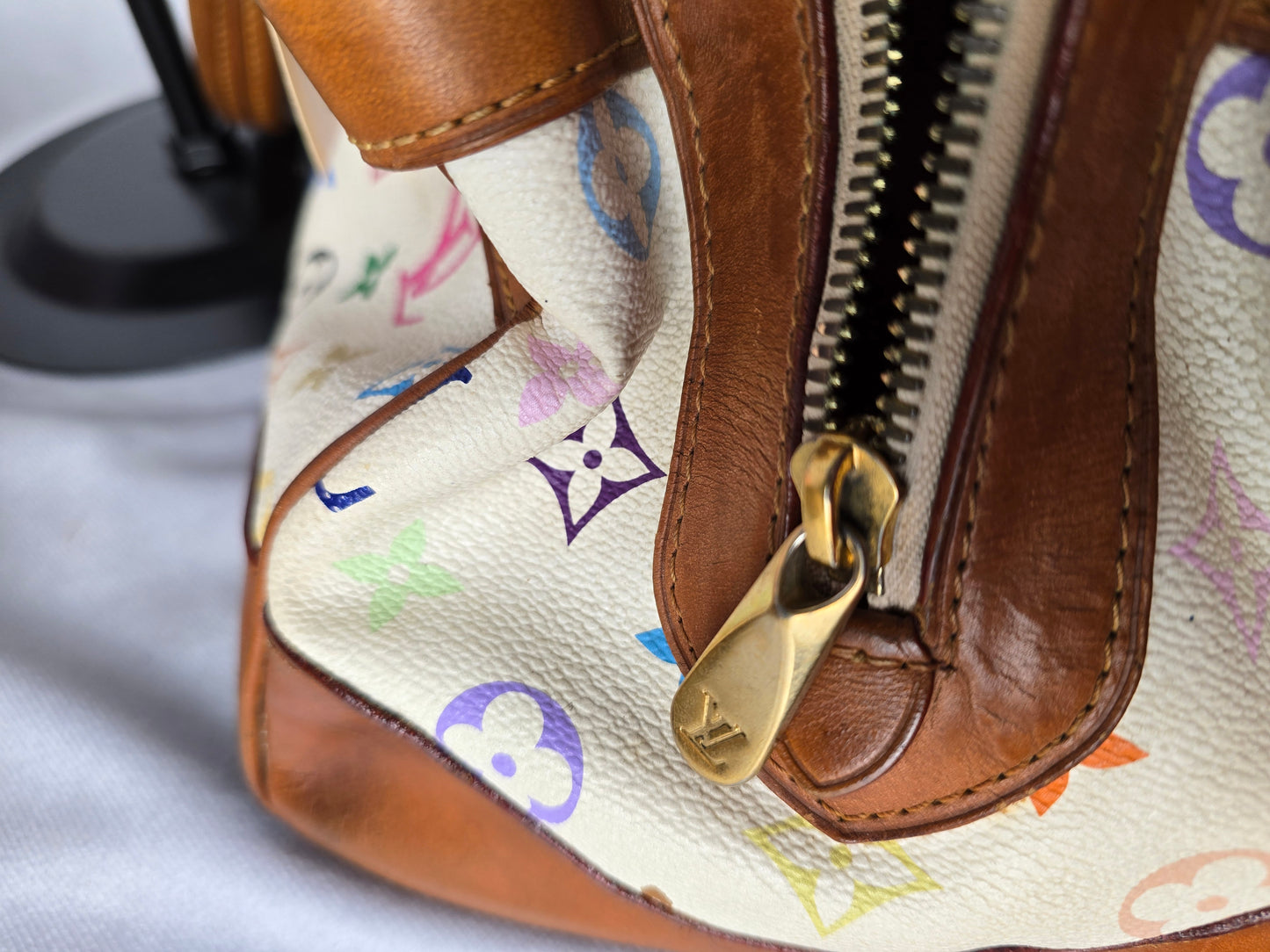 Louis Vuitton Multicolore Monogram Claudia - White x Takashi Murakami