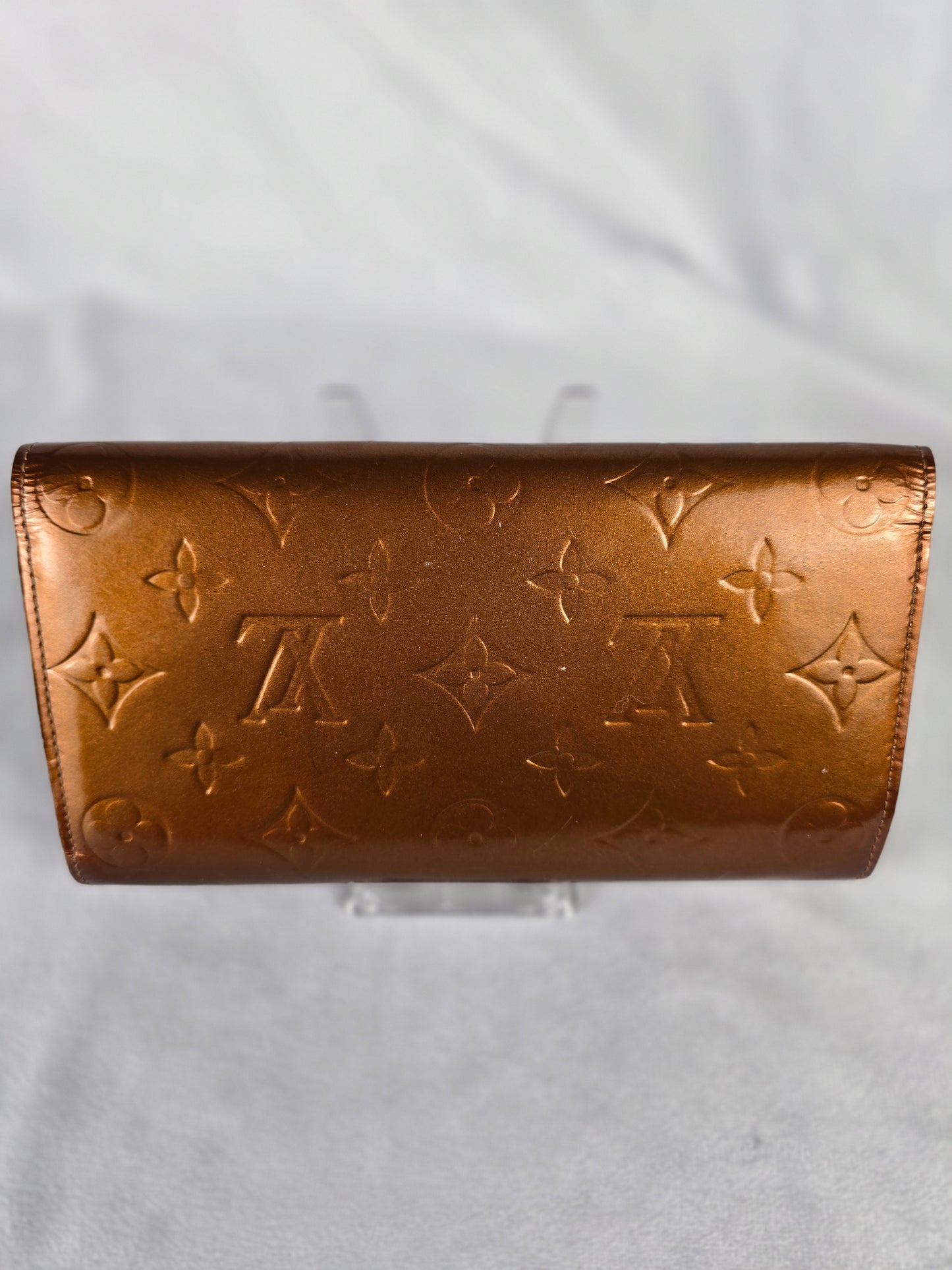 Louis Vuitton Monogram Vernis Porte Tresor International Bronze Wallet