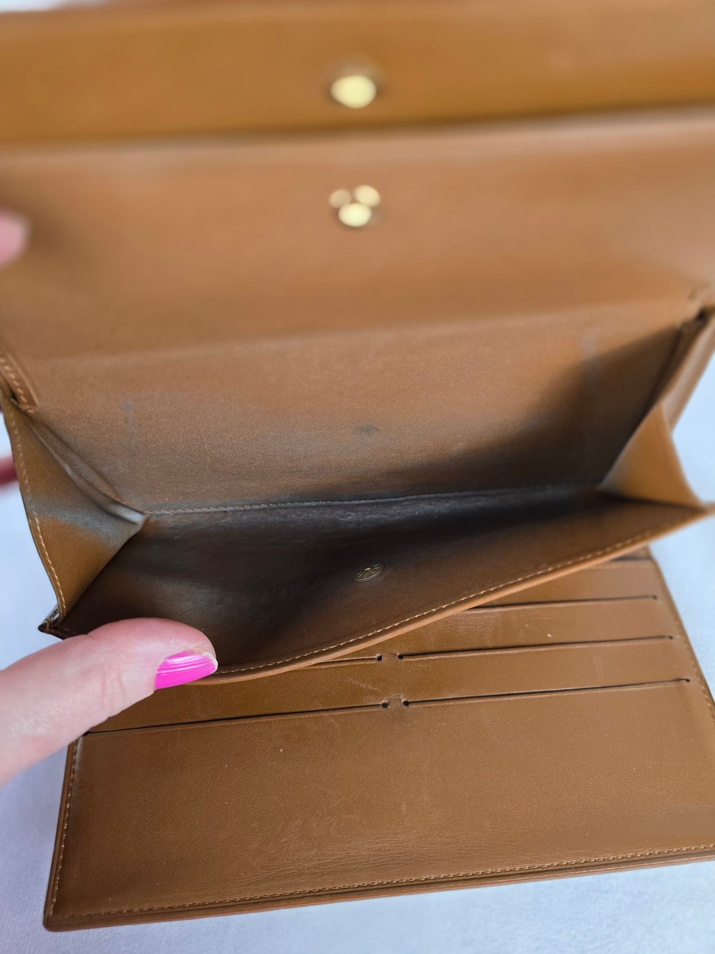 Louis Vuitton Monogram Vernis Porte Tresor International Bronze Wallet