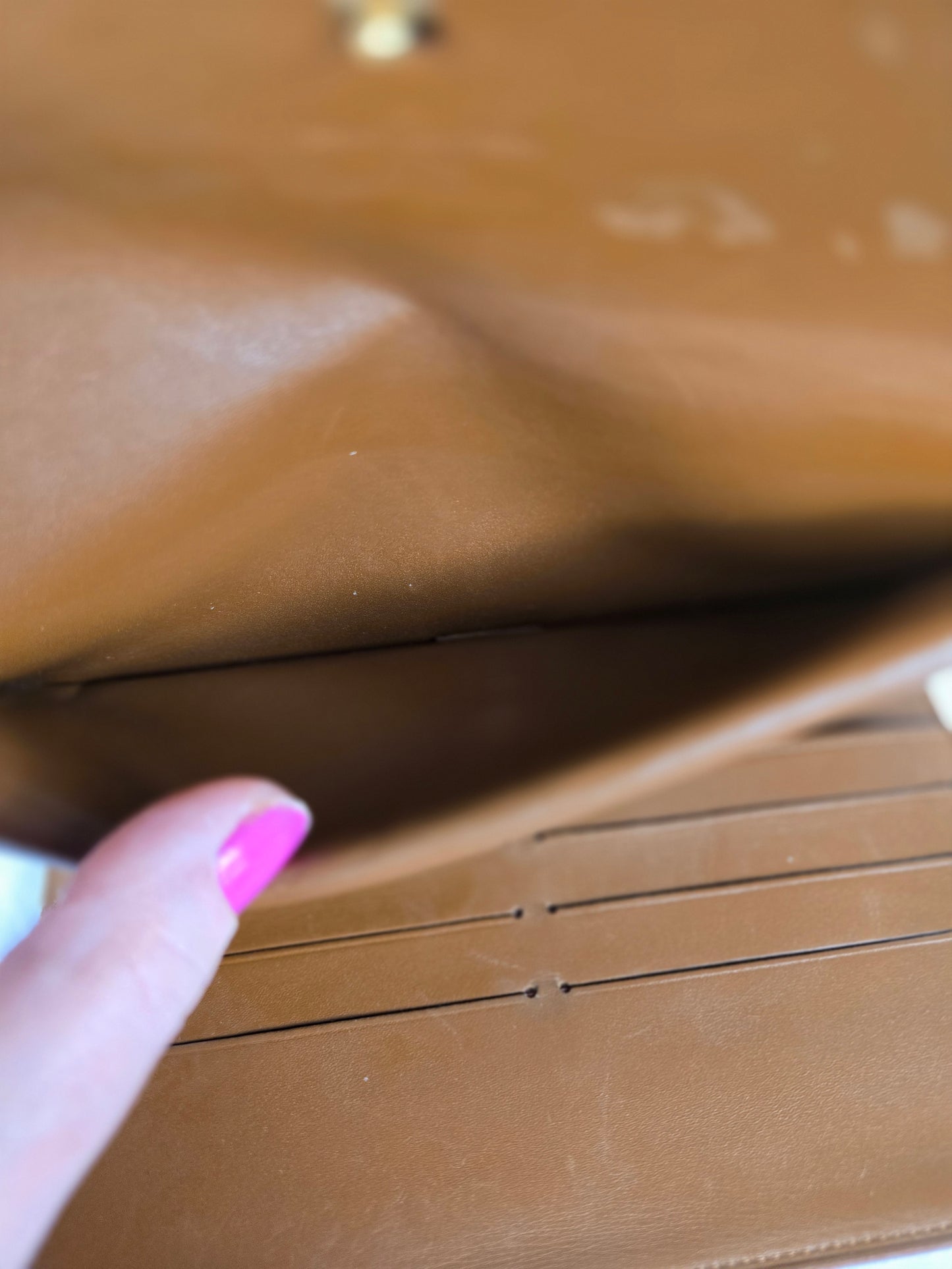 Louis Vuitton Monogram Vernis Porte Tresor International Bronze Wallet