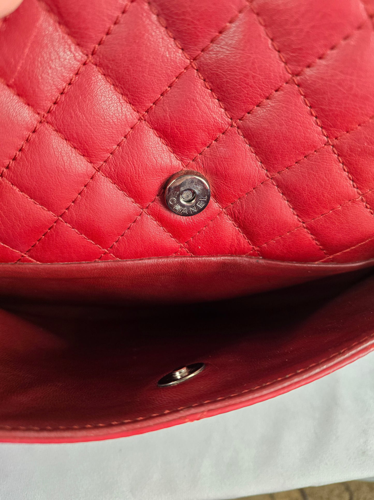 Chanel Dark Red Business Camera Bag