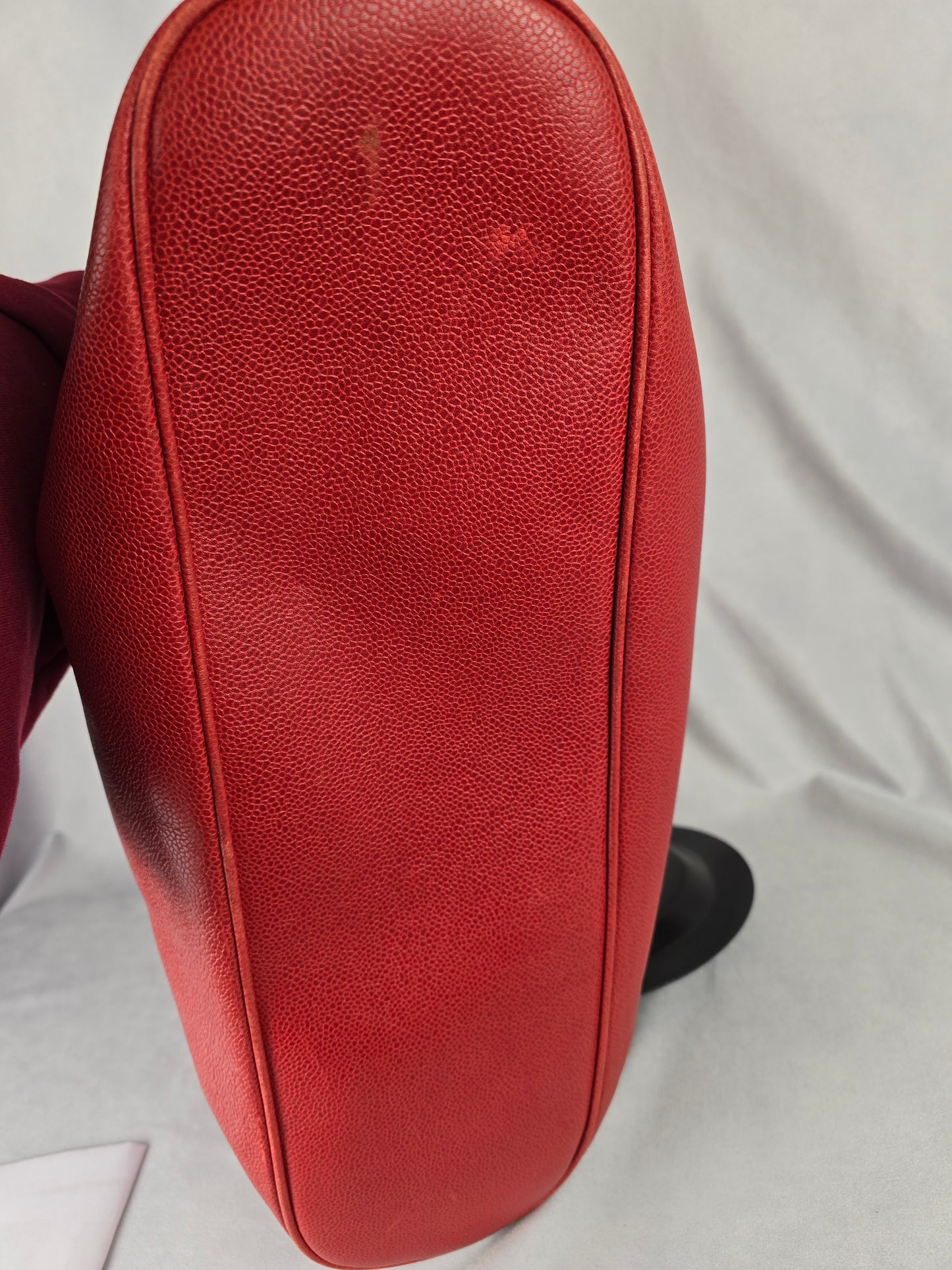 Chanel CC Large Dome Tote in Red Caviar Leather