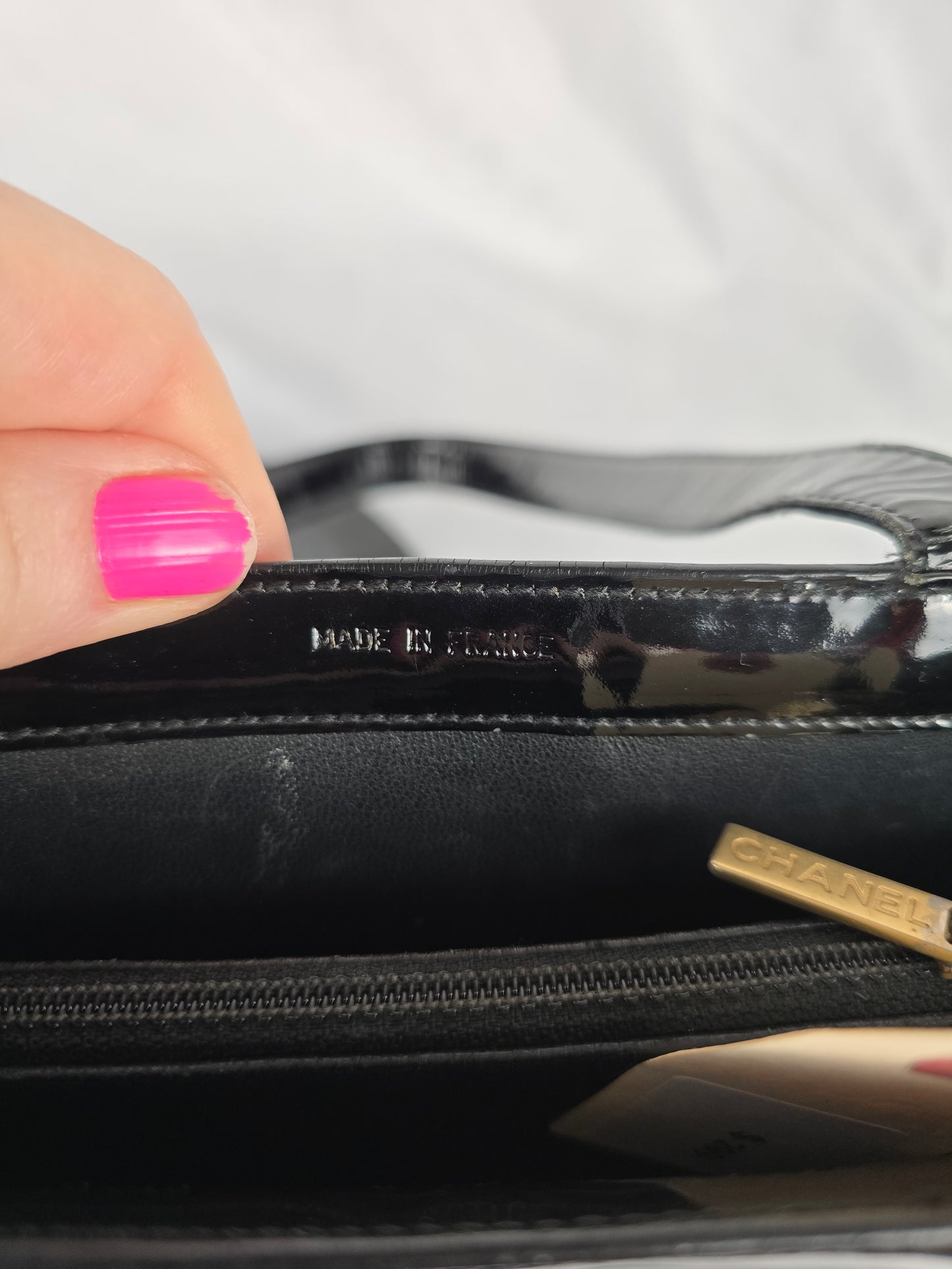 Chanel Black Patent LAX Tote