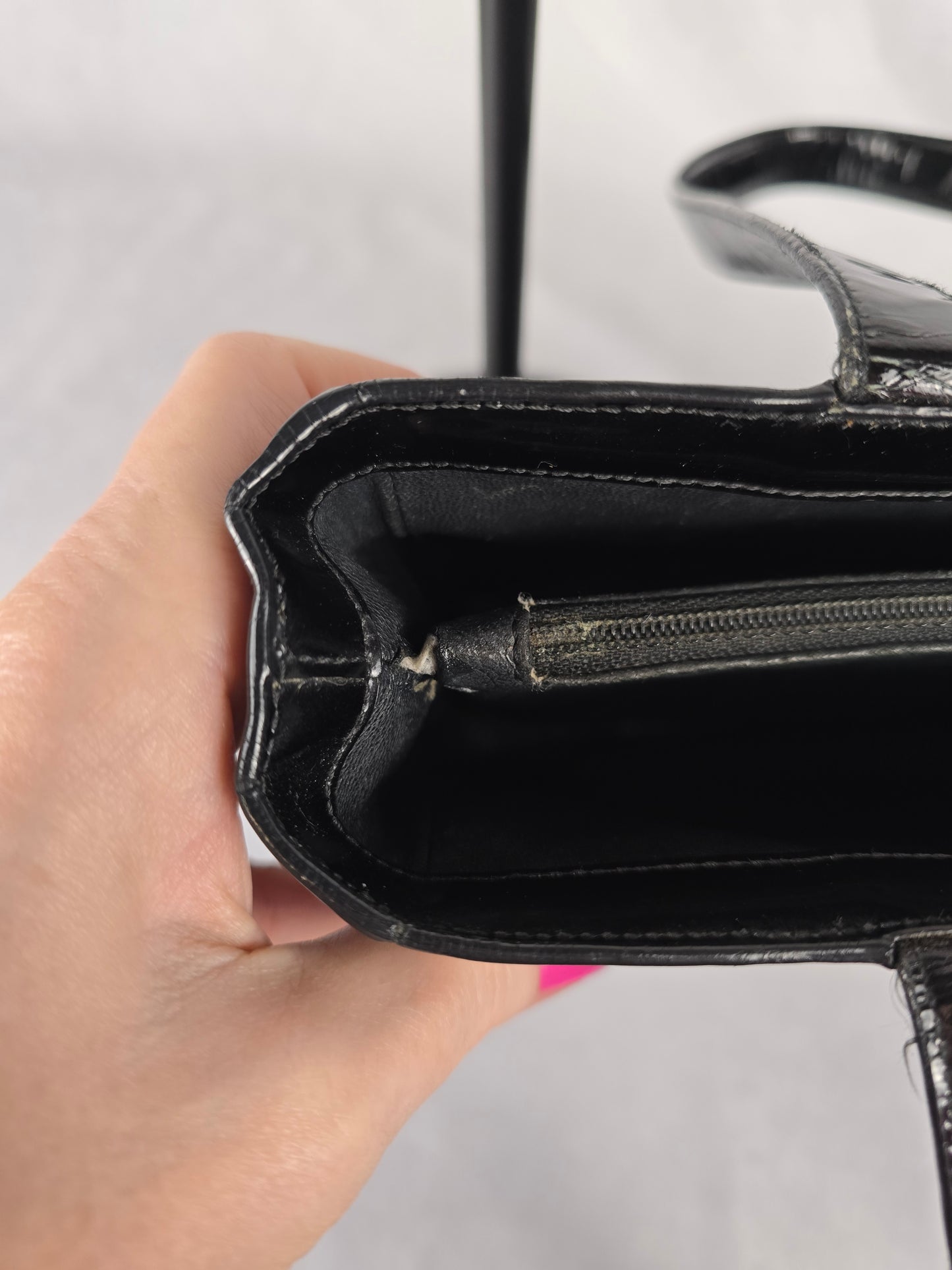 Chanel Black Patent LAX Tote